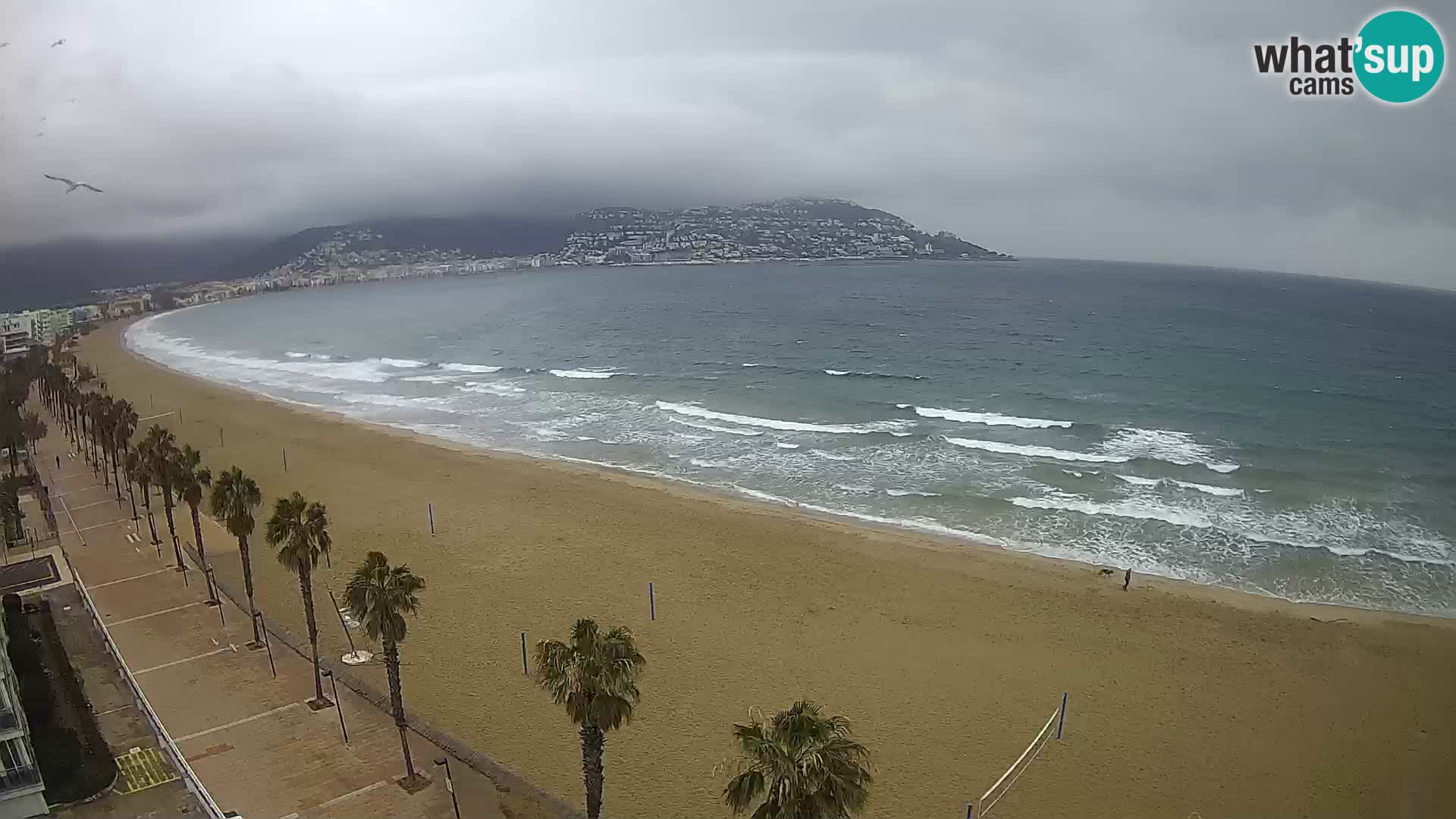 LIVEcam Roses plage Costa Brava – Hotel Montecarlo webcam Espagne