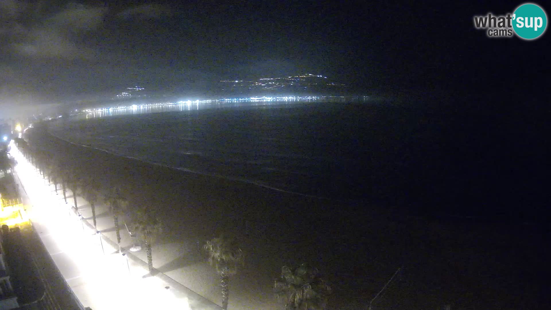 Live Roses Webcam Costa Brava beach view from MonteCarlo Hotel