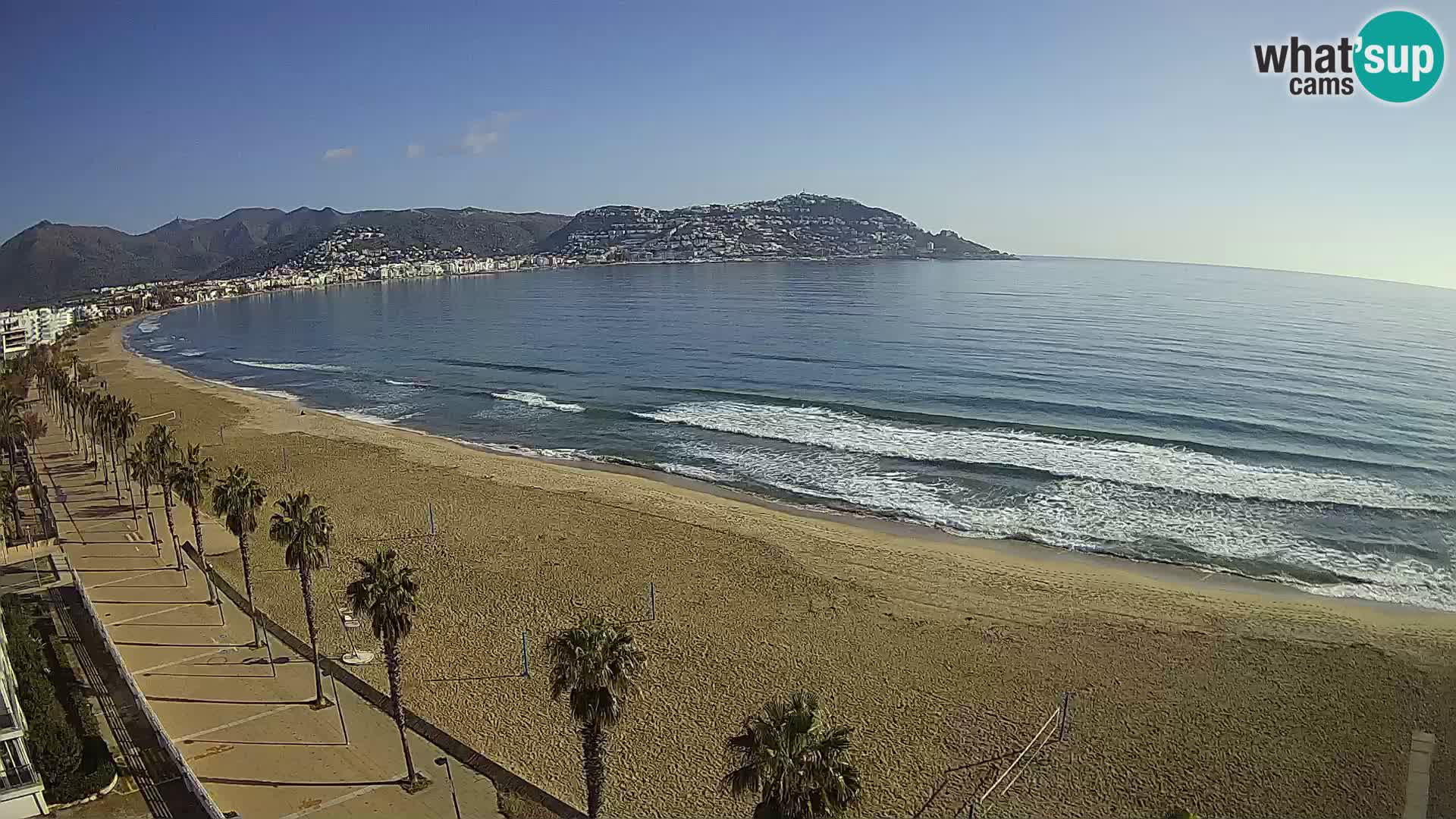 Webcam Costa Brava Roses Strand – Montecarlo Hotel livecam Spanien