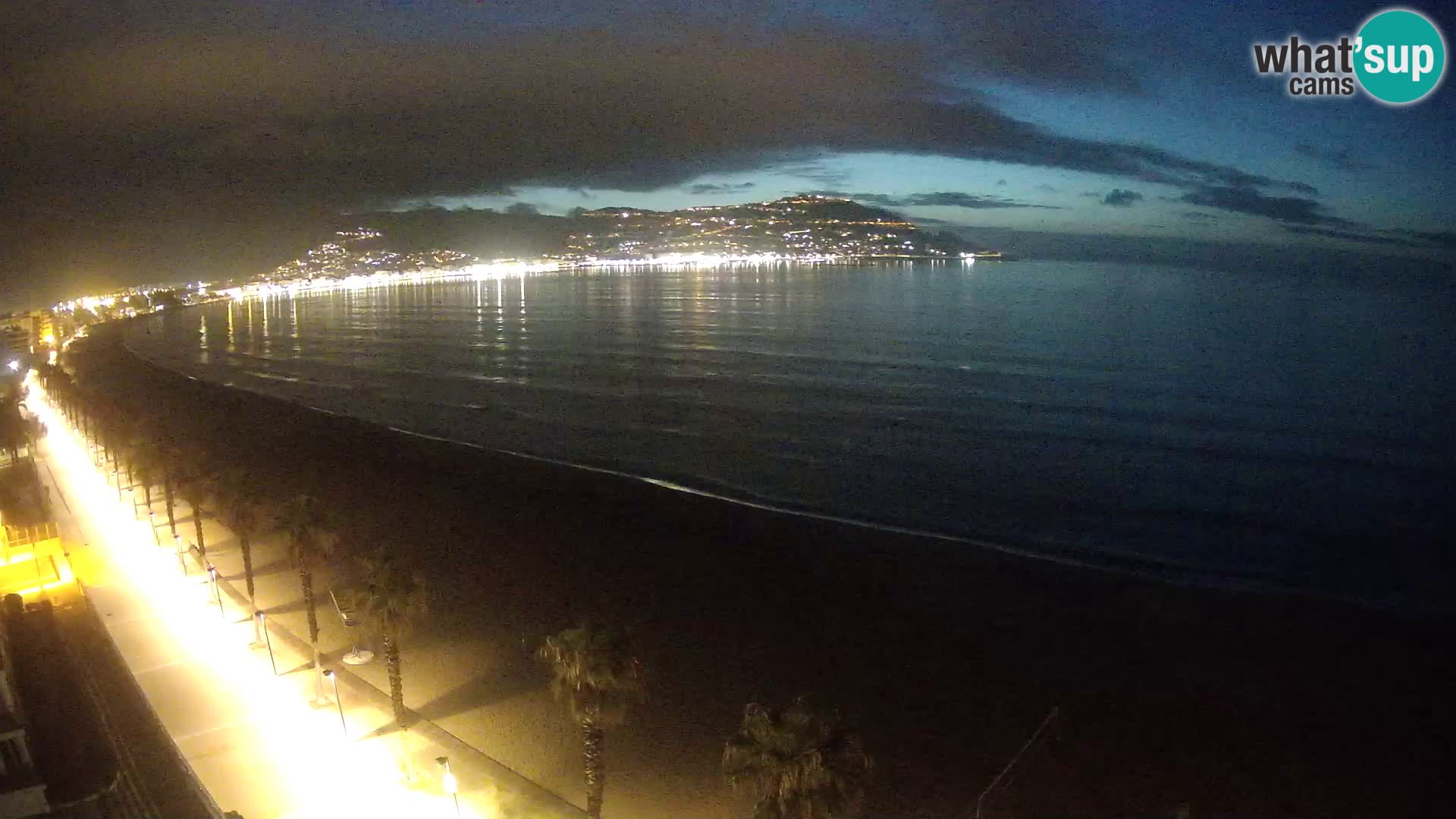 Live Roses Webcam Costa Brava beach view from MonteCarlo Hotel