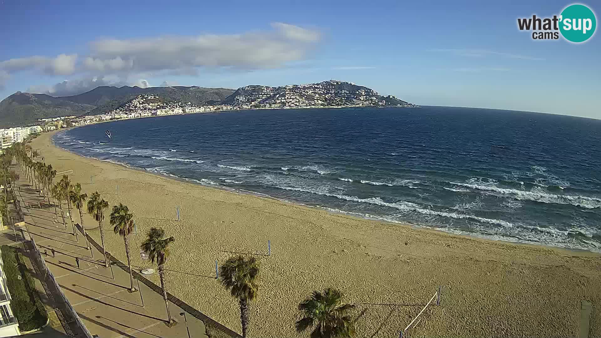 Webcam Costa Brava Roses Strand – Montecarlo Hotel livecam Spanien