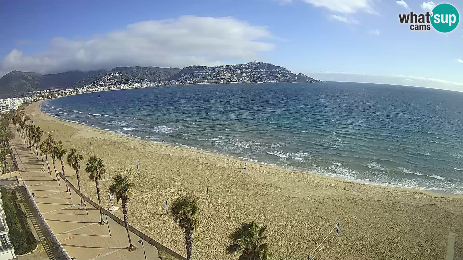 LIVEcam Roses plage Costa Brava – Hotel Montecarlo webcam Espagne