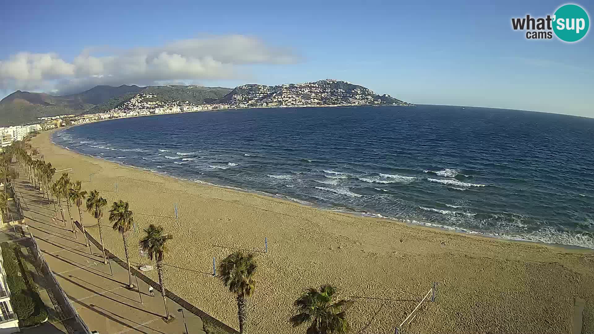 LIVEcam Roses plage Costa Brava – Hotel Montecarlo webcam Espagne