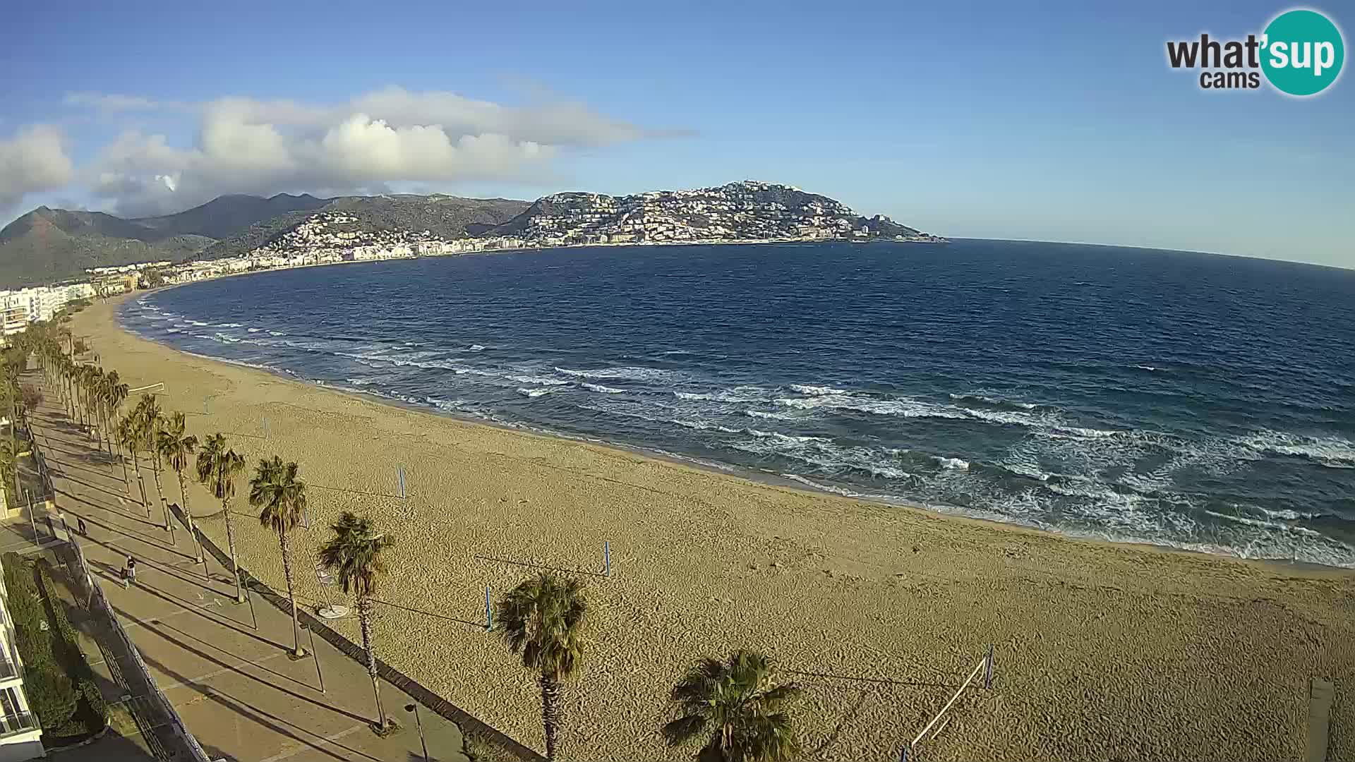 Webcam Costa Brava Roses Strand – Montecarlo Hotel livecam Spanien