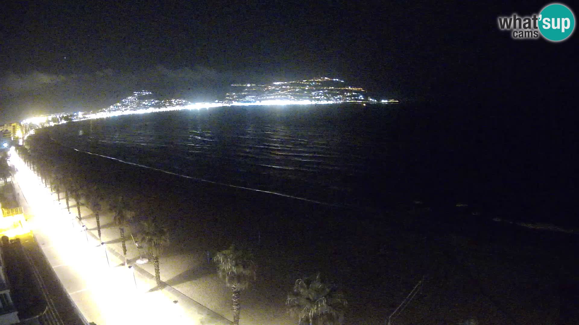Live Roses Webcam Costa Brava beach view from MonteCarlo Hotel