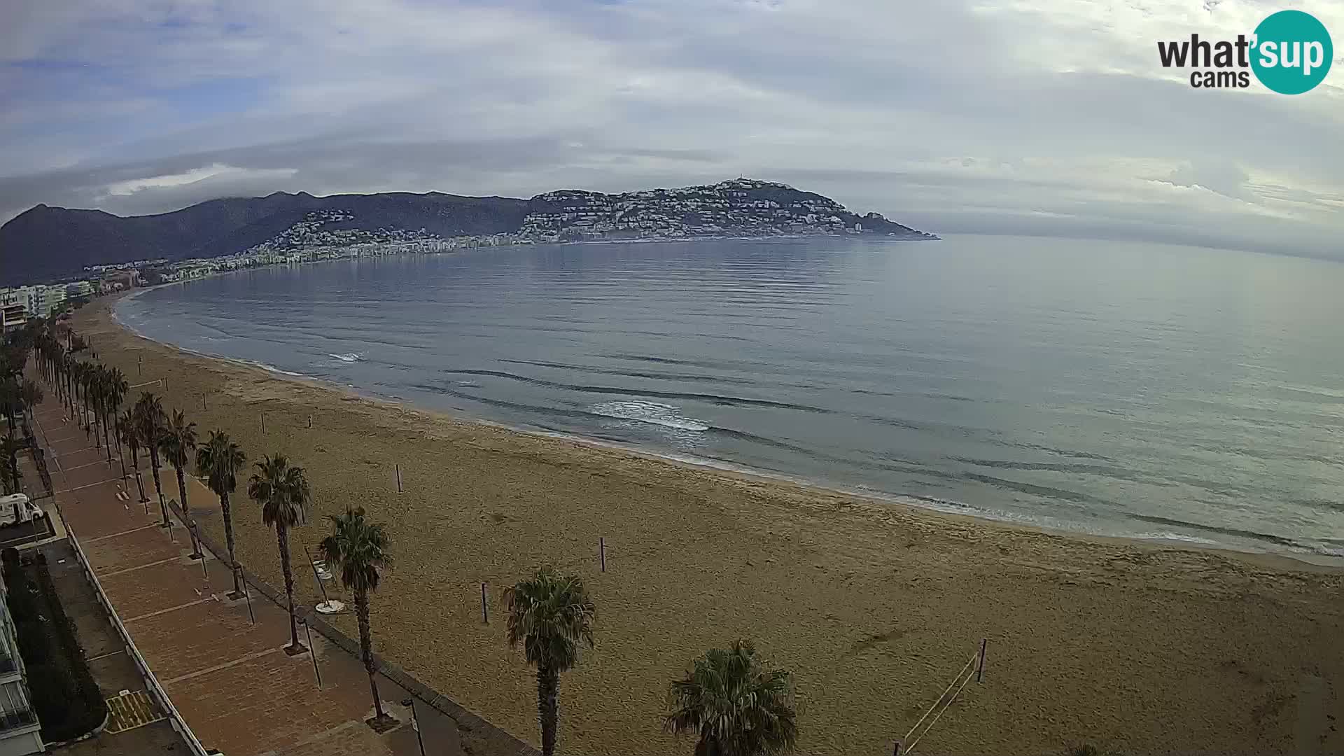 LIVEcam Roses plage Costa Brava – Hotel Montecarlo webcam Espagne