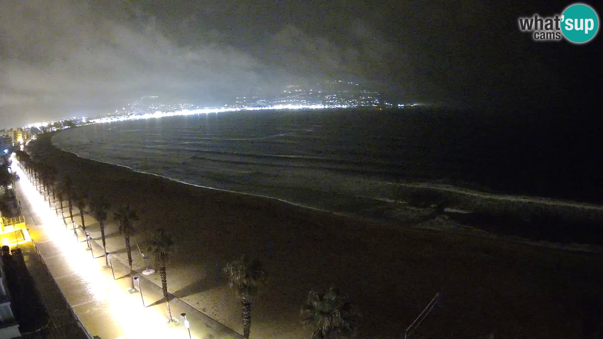 Live Roses Webcam Costa Brava beach view from MonteCarlo Hotel