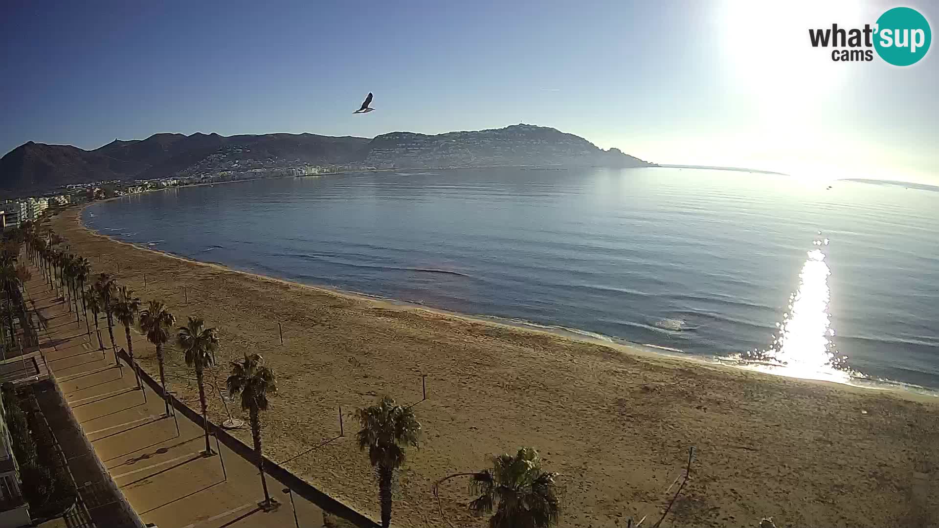 LIVEcam Roses plage Costa Brava – Hotel Montecarlo webcam Espagne