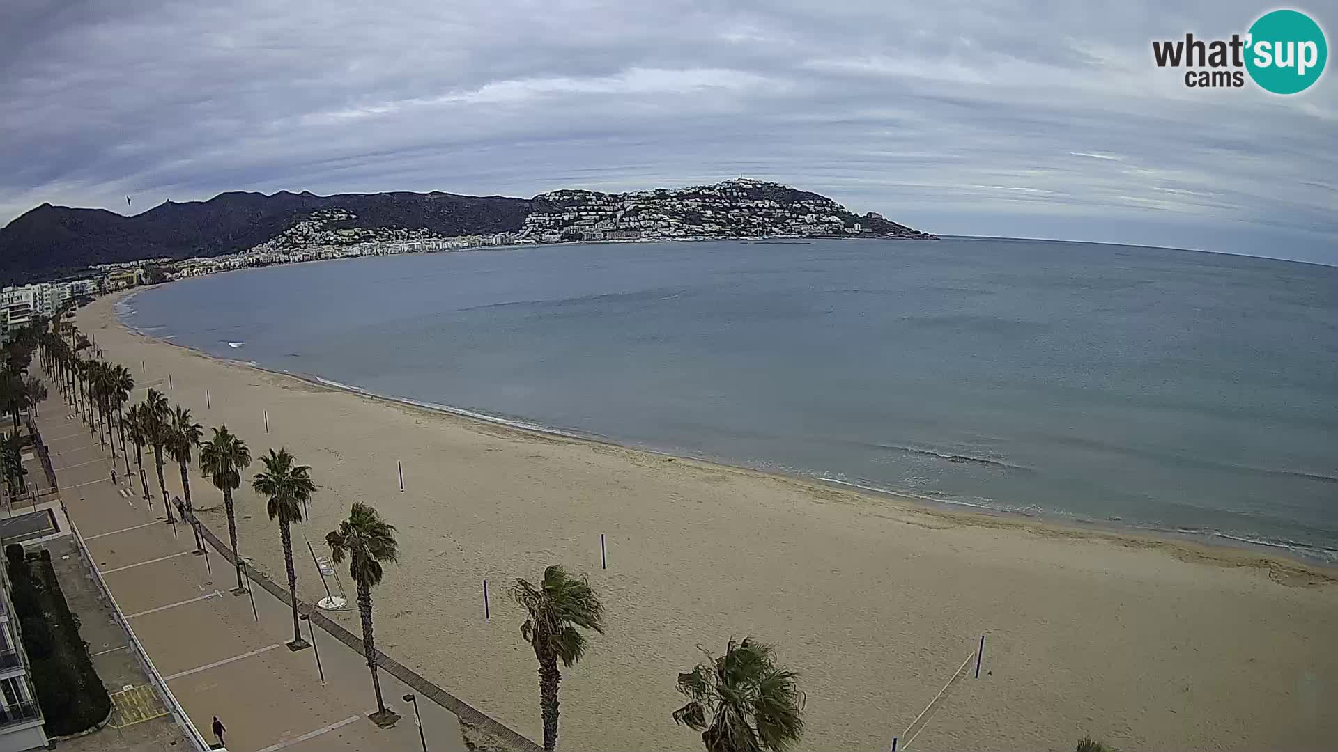 LIVEcam Roses plage Costa Brava – Hotel Montecarlo webcam Espagne