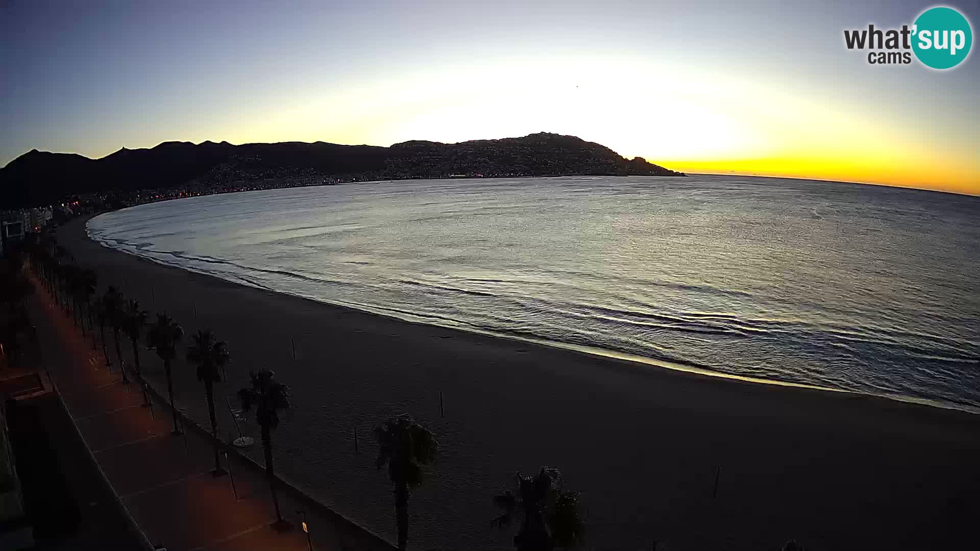 LIVEcam Roses plage Costa Brava – Hotel Montecarlo webcam Espagne