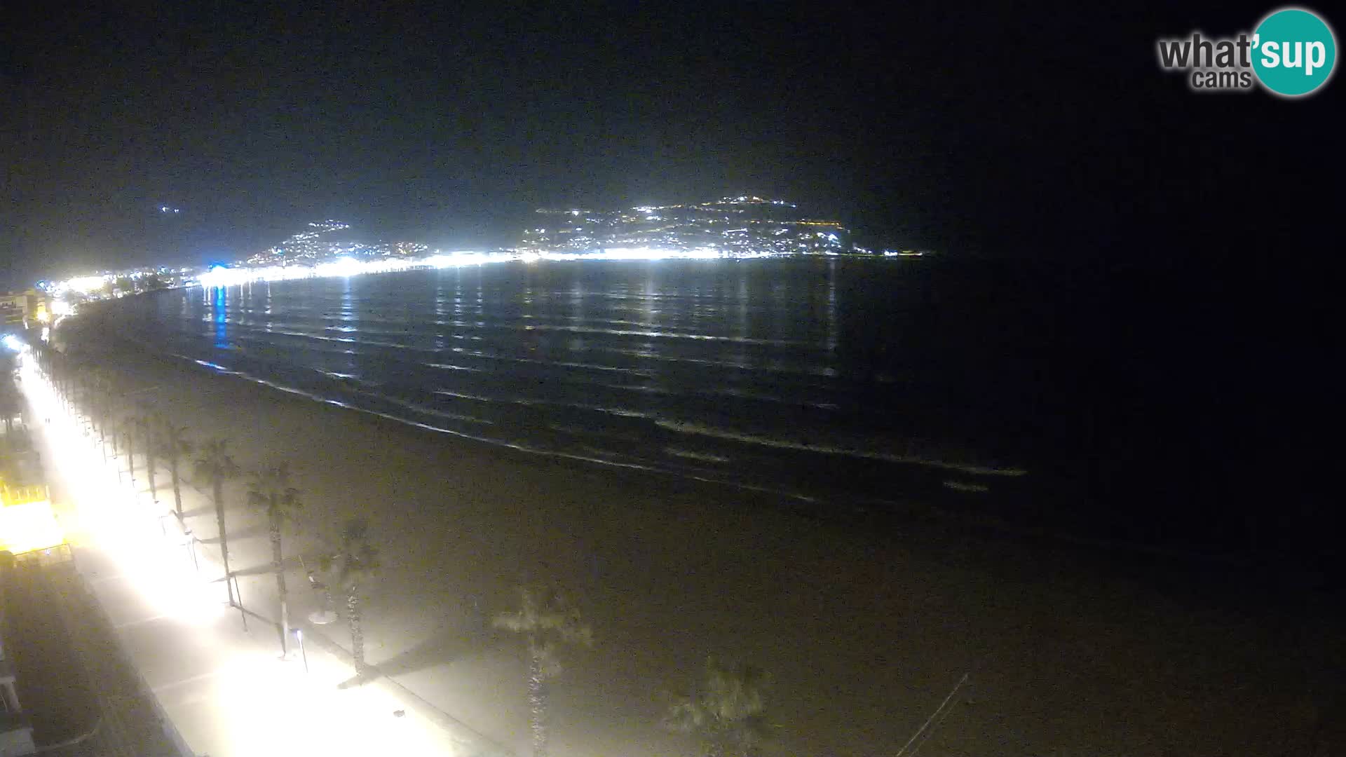 Live Roses Webcam Costa Brava beach view from MonteCarlo Hotel