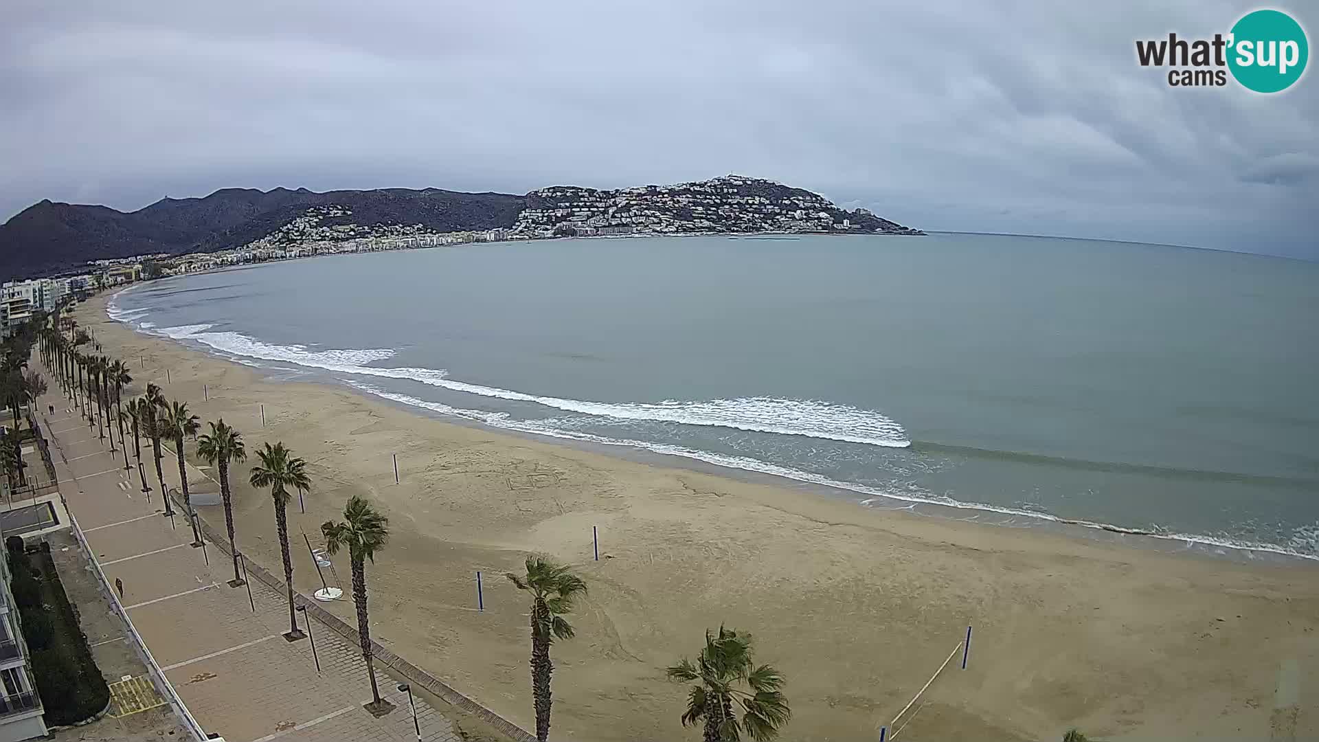 LIVEcam Roses plage Costa Brava – Hotel Montecarlo webcam Espagne