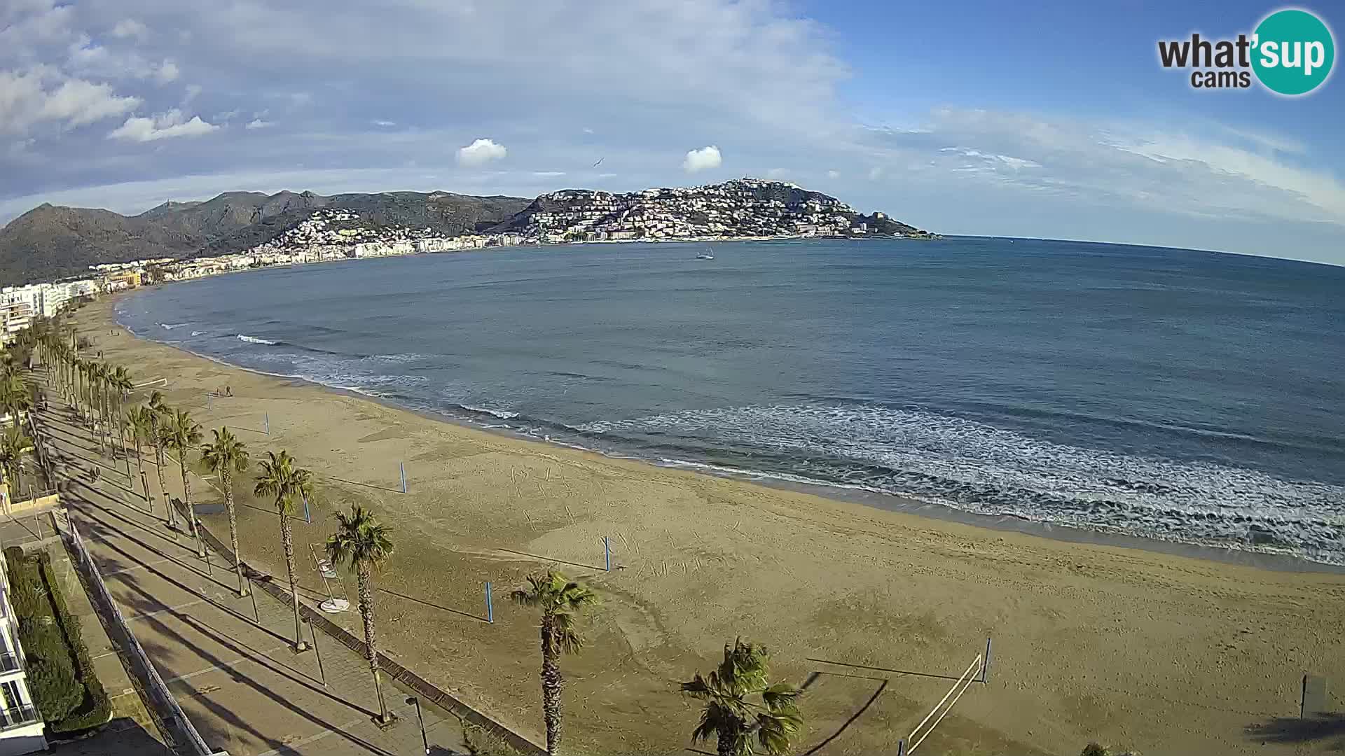 Webcam Costa Brava Roses Strand – Montecarlo Hotel livecam Spanien