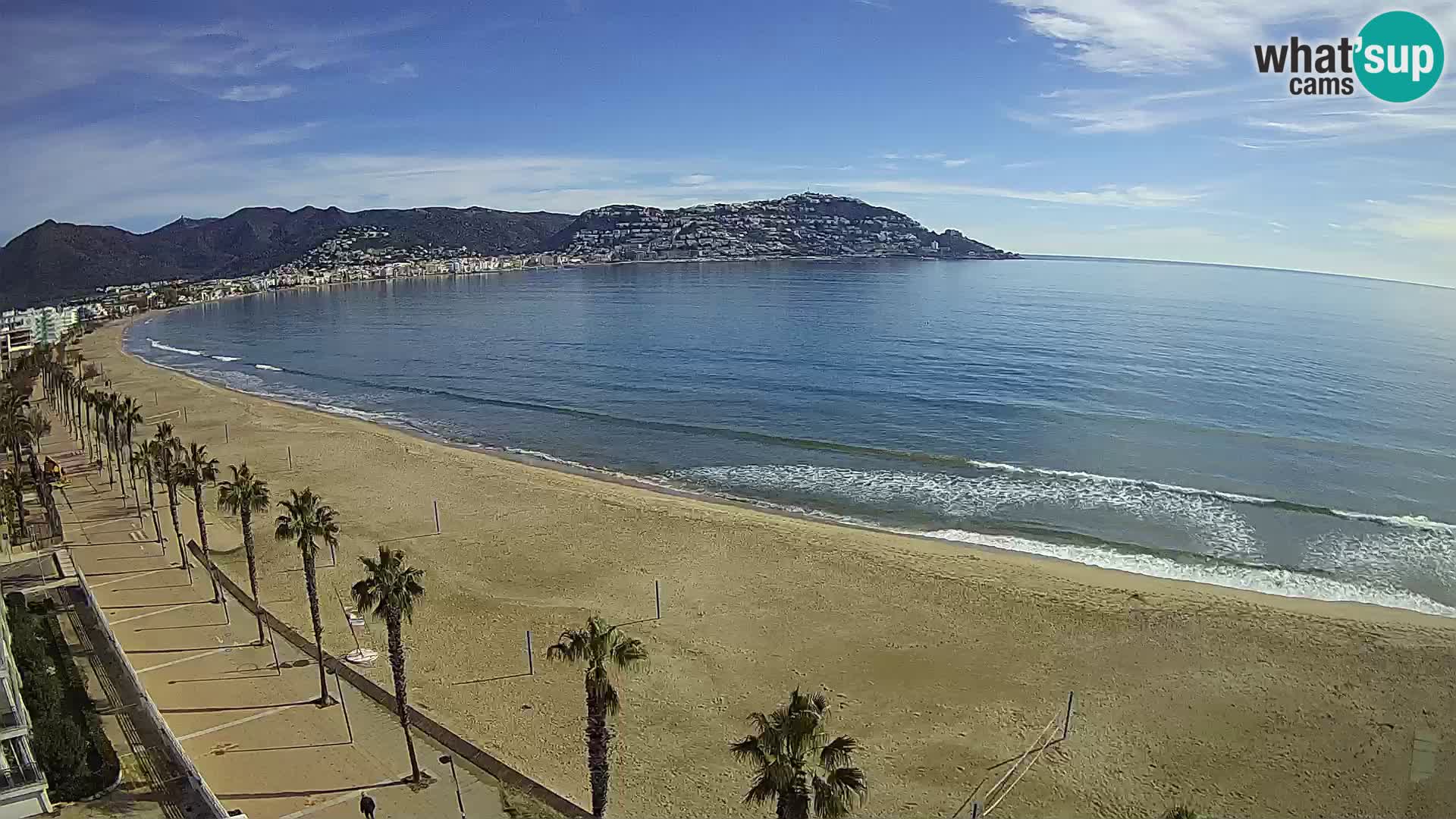 LIVEcam Roses plage Costa Brava – Hotel Montecarlo webcam Espagne