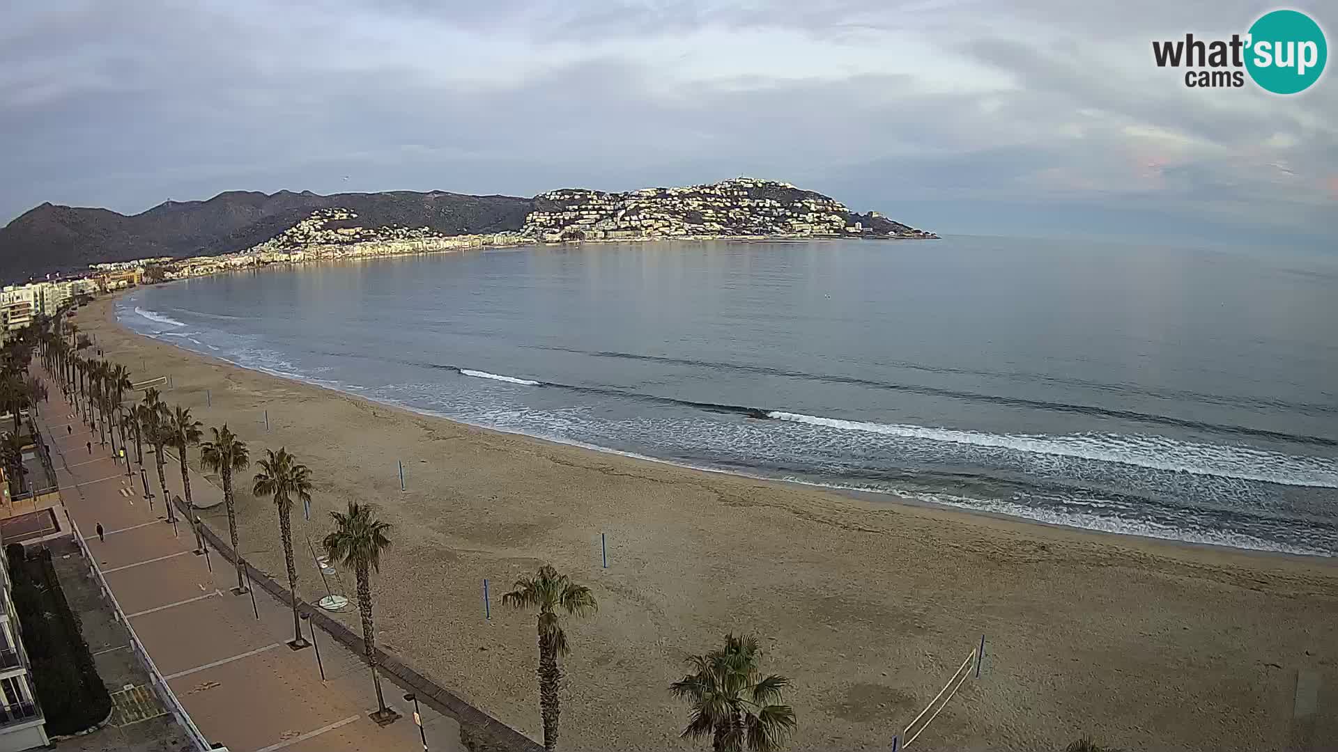 LIVEcam Roses plage Costa Brava – Hotel Montecarlo webcam Espagne