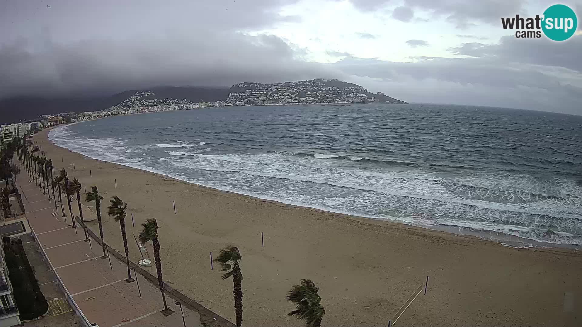 LIVEcam Roses plage Costa Brava – Hotel Montecarlo webcam Espagne