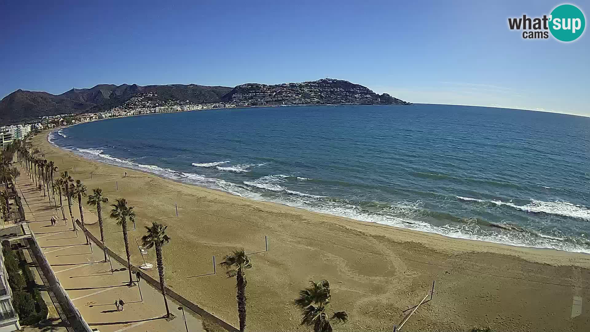 LIVEcam Roses plage Costa Brava – Hotel Montecarlo webcam Espagne