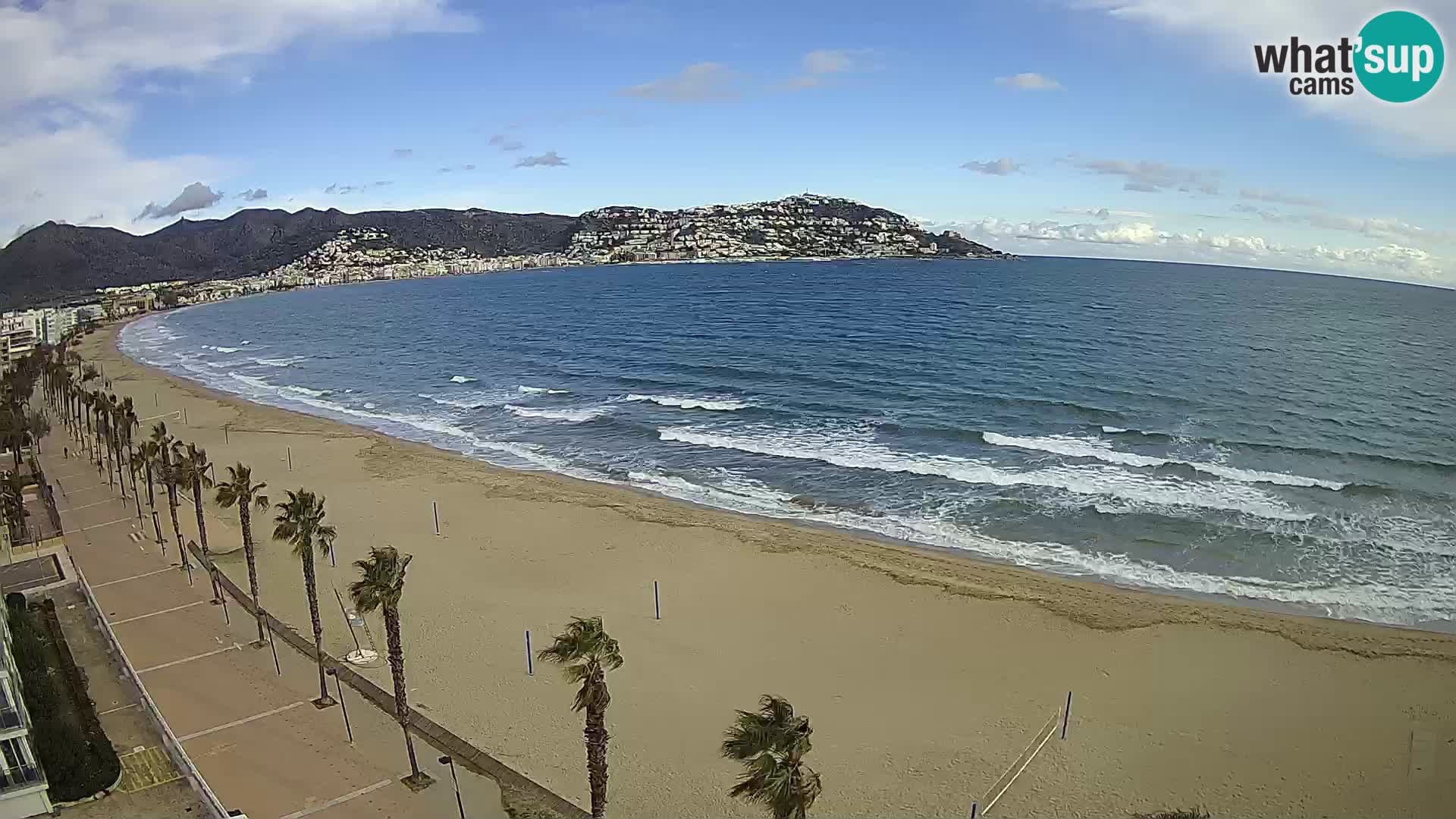 Webcam Costa Brava Roses Strand – Montecarlo Hotel livecam Spanien