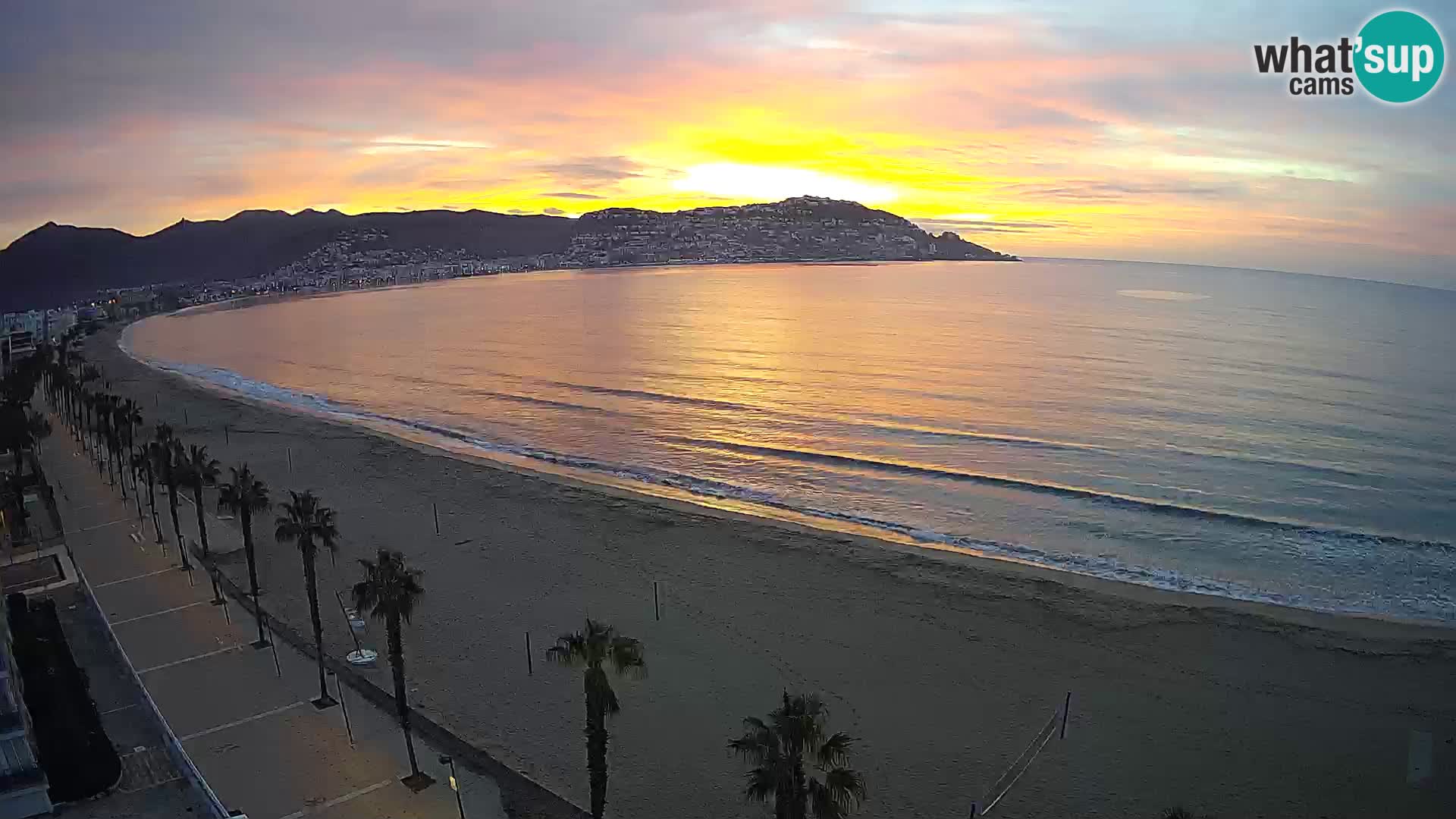 Webcam Costa Brava Roses Strand – Montecarlo Hotel livecam Spanien