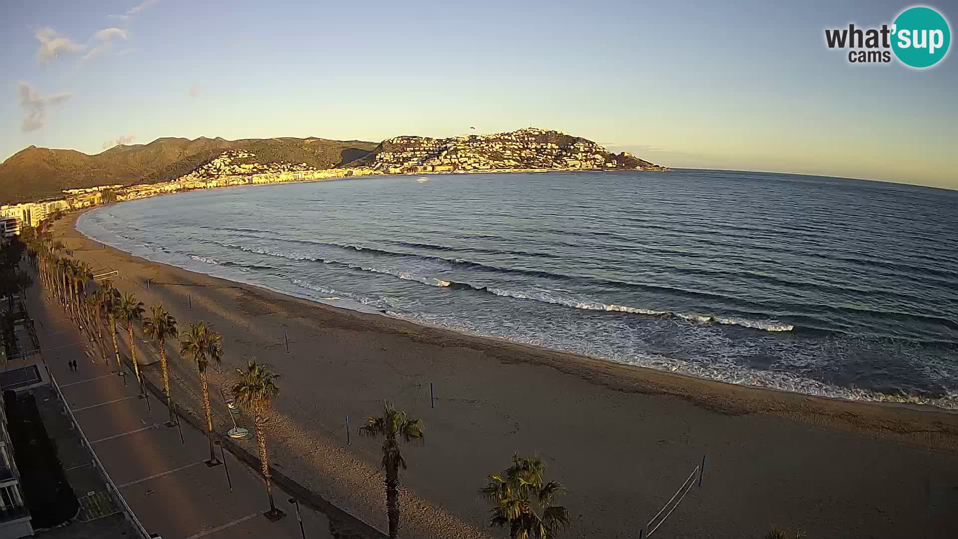 LIVEcam Roses plage Costa Brava – Hotel Montecarlo webcam Espagne