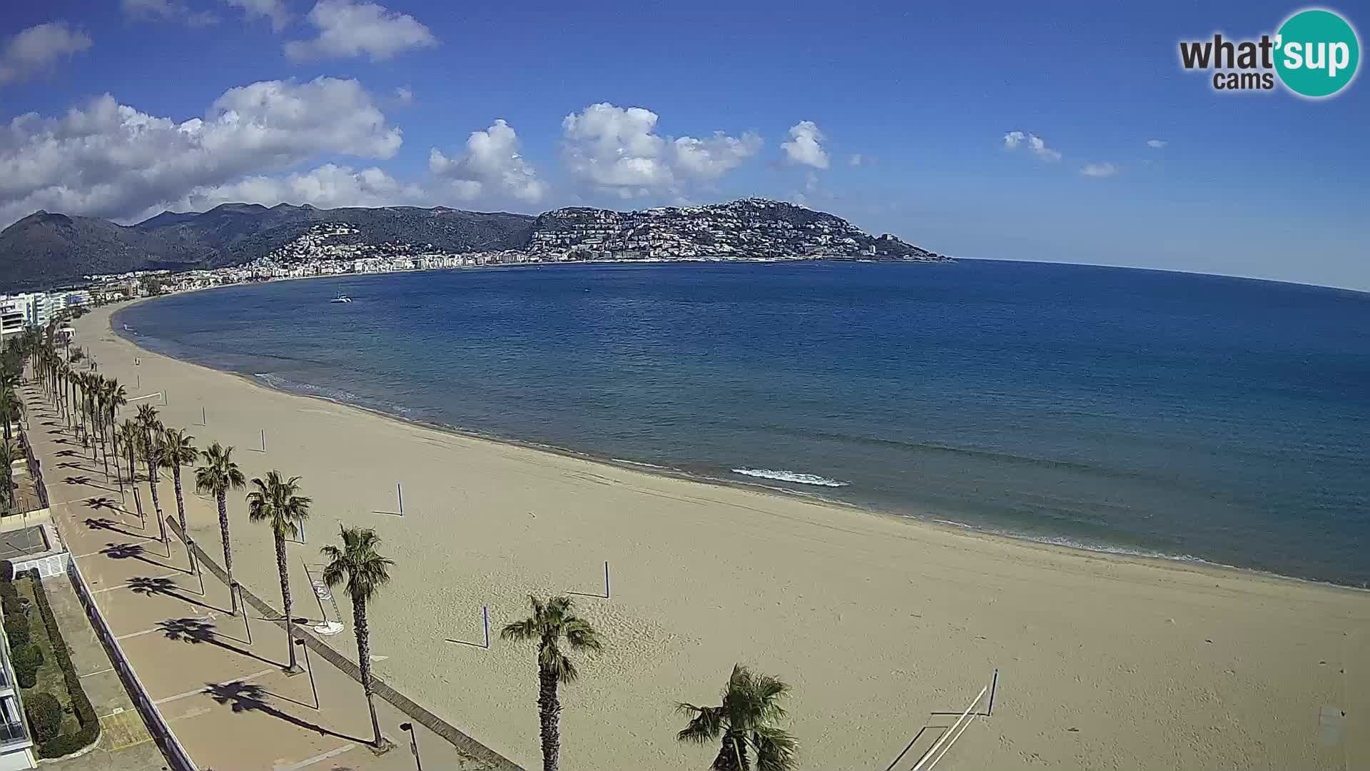 LIVEcam Roses plage Costa Brava – Hotel Montecarlo webcam Espagne