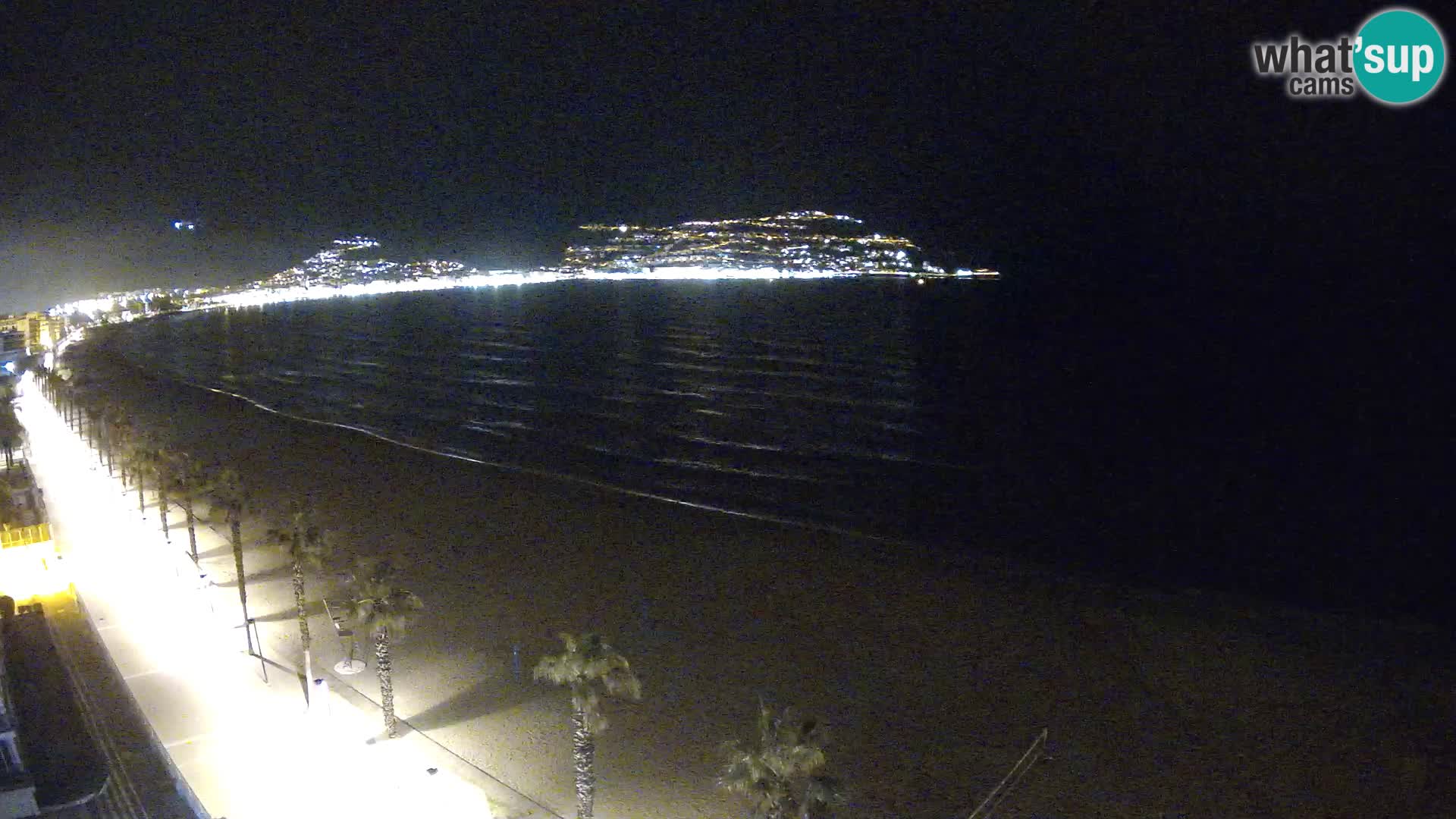 Live Roses Webcam Costa Brava beach view from MonteCarlo Hotel