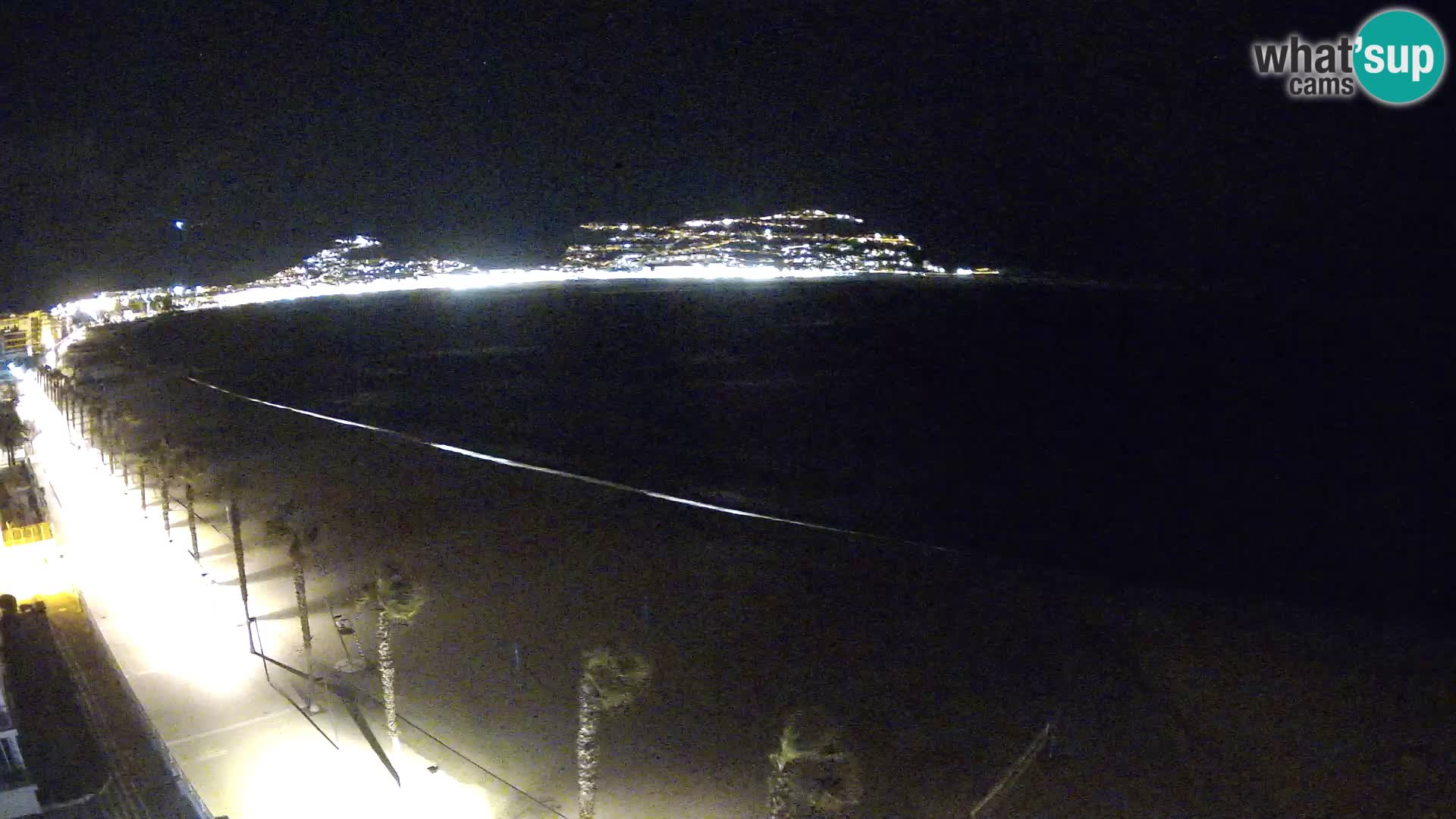 Live Roses Webcam Costa Brava beach view from MonteCarlo Hotel