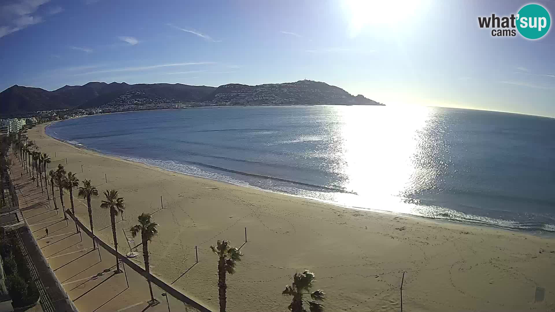 LIVEcam Roses plage Costa Brava – Hotel Montecarlo webcam Espagne