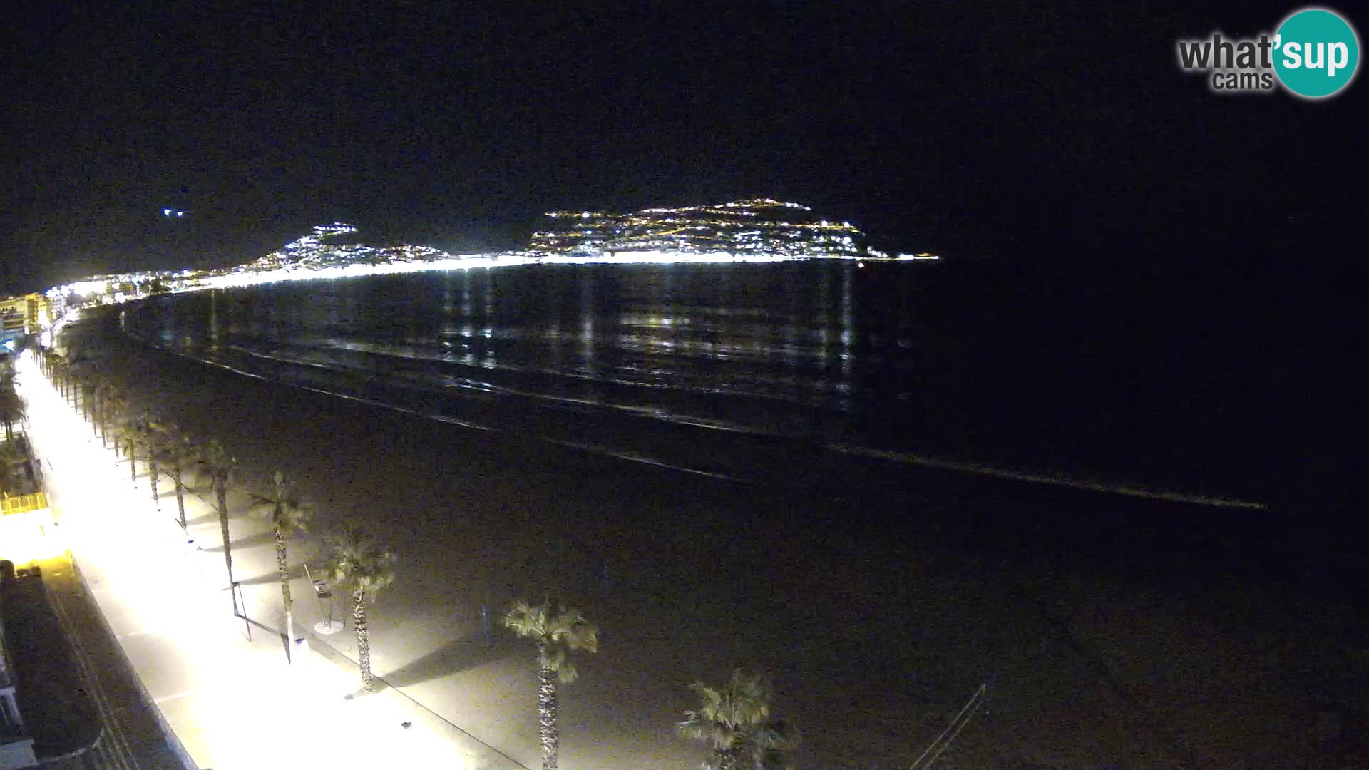 Live Roses Webcam Costa Brava beach view from MonteCarlo Hotel