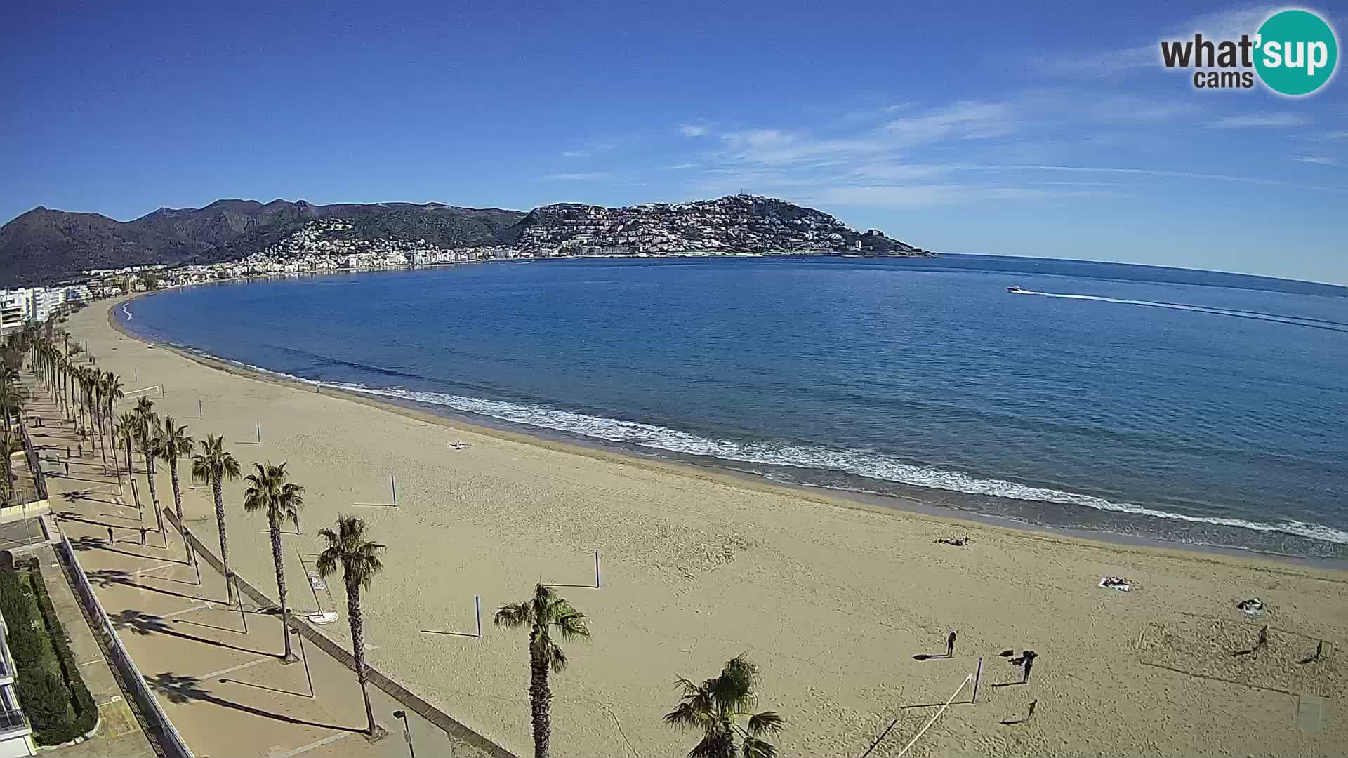 Webcam Costa Brava Roses Strand – Montecarlo Hotel livecam Spanien