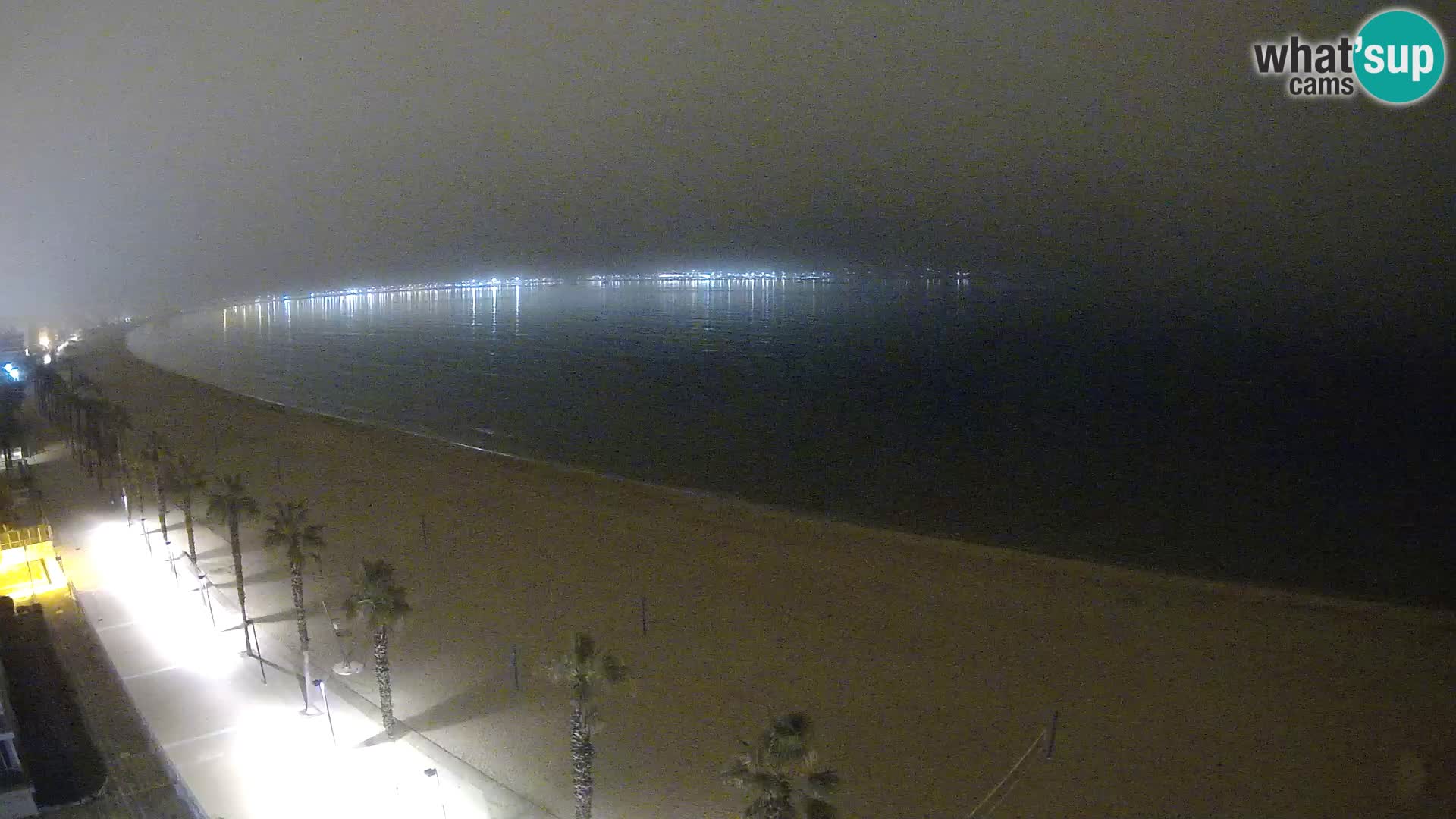 Live Roses Webcam Costa Brava beach view from MonteCarlo Hotel