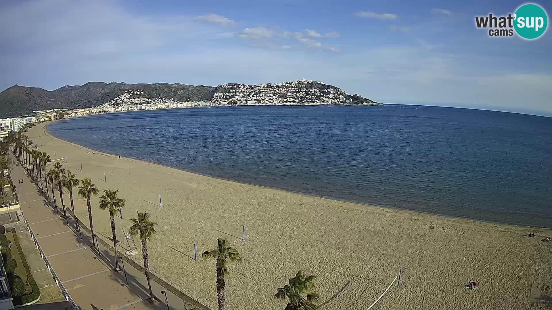 LIVEcam Roses plage Costa Brava – Hotel Montecarlo webcam Espagne