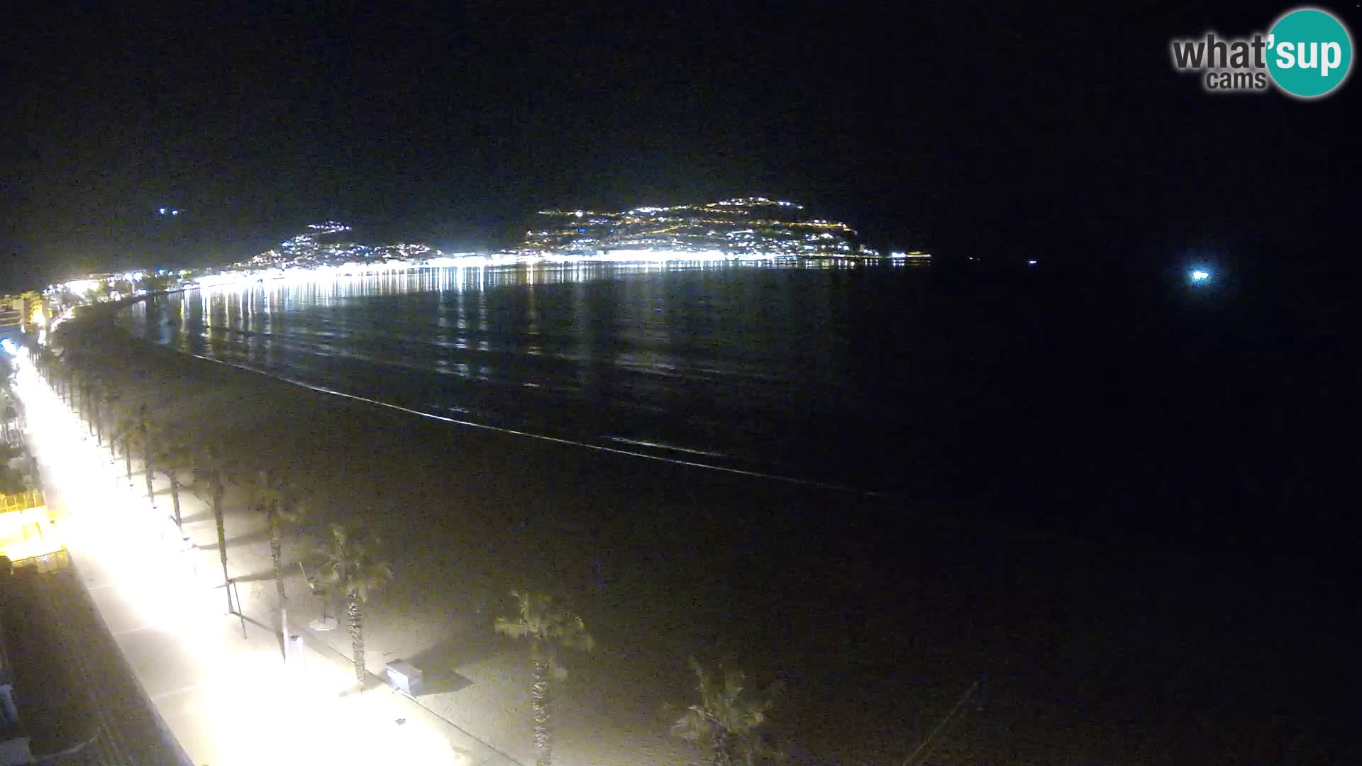 Live Roses Webcam Costa Brava beach view from MonteCarlo Hotel
