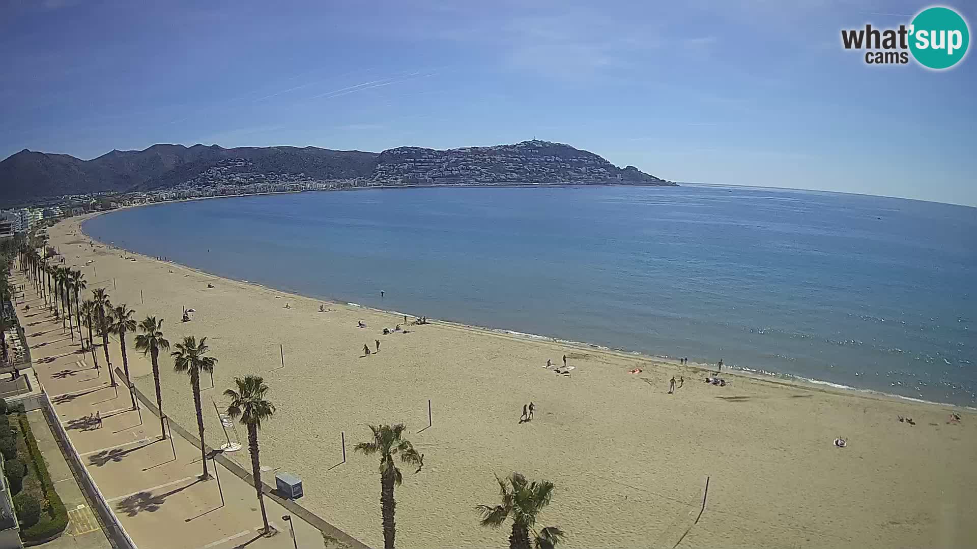 LIVEcam Roses plage Costa Brava – Hotel Montecarlo webcam Espagne
