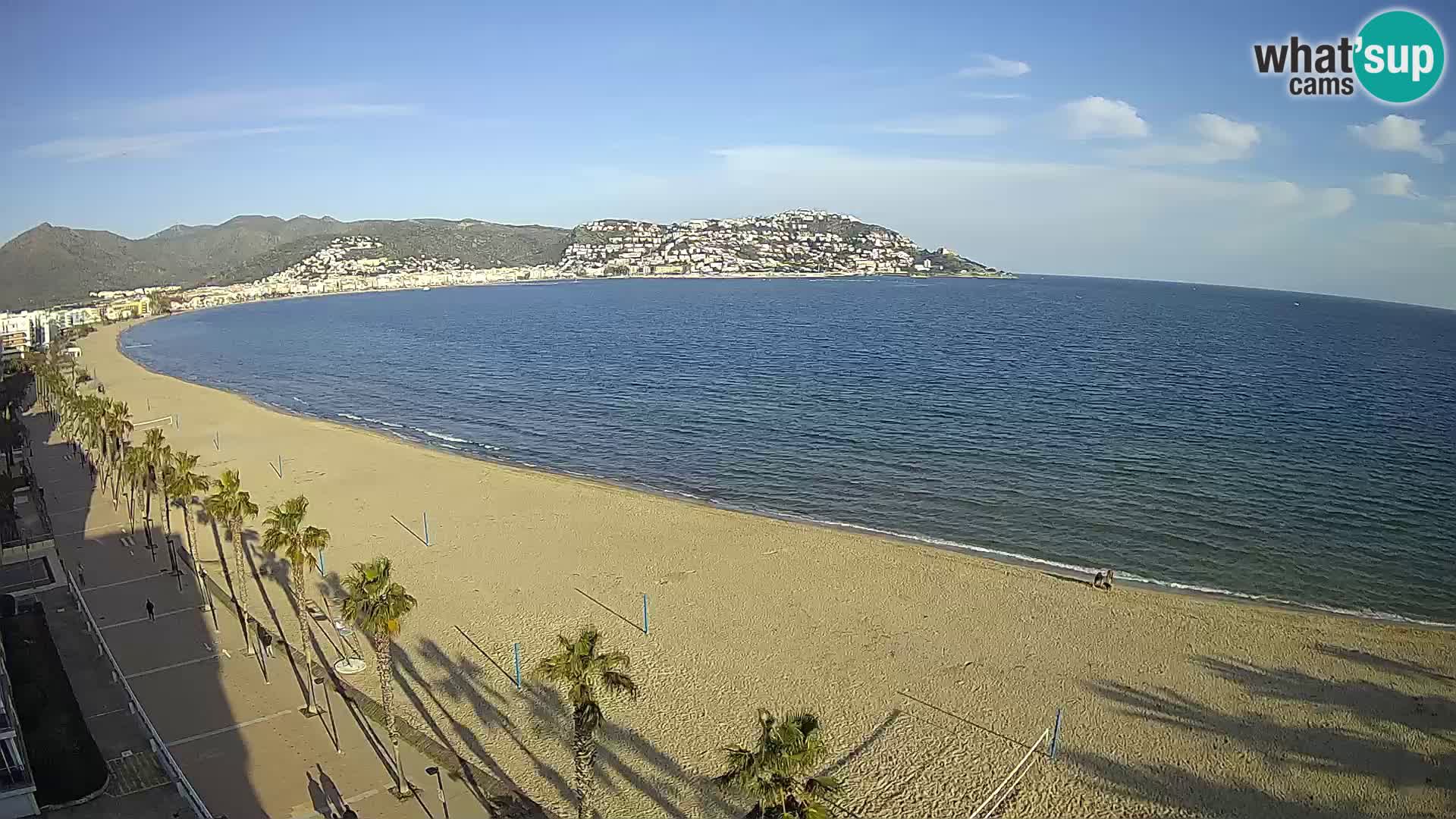 LIVEcam Roses plage Costa Brava – Hotel Montecarlo webcam Espagne