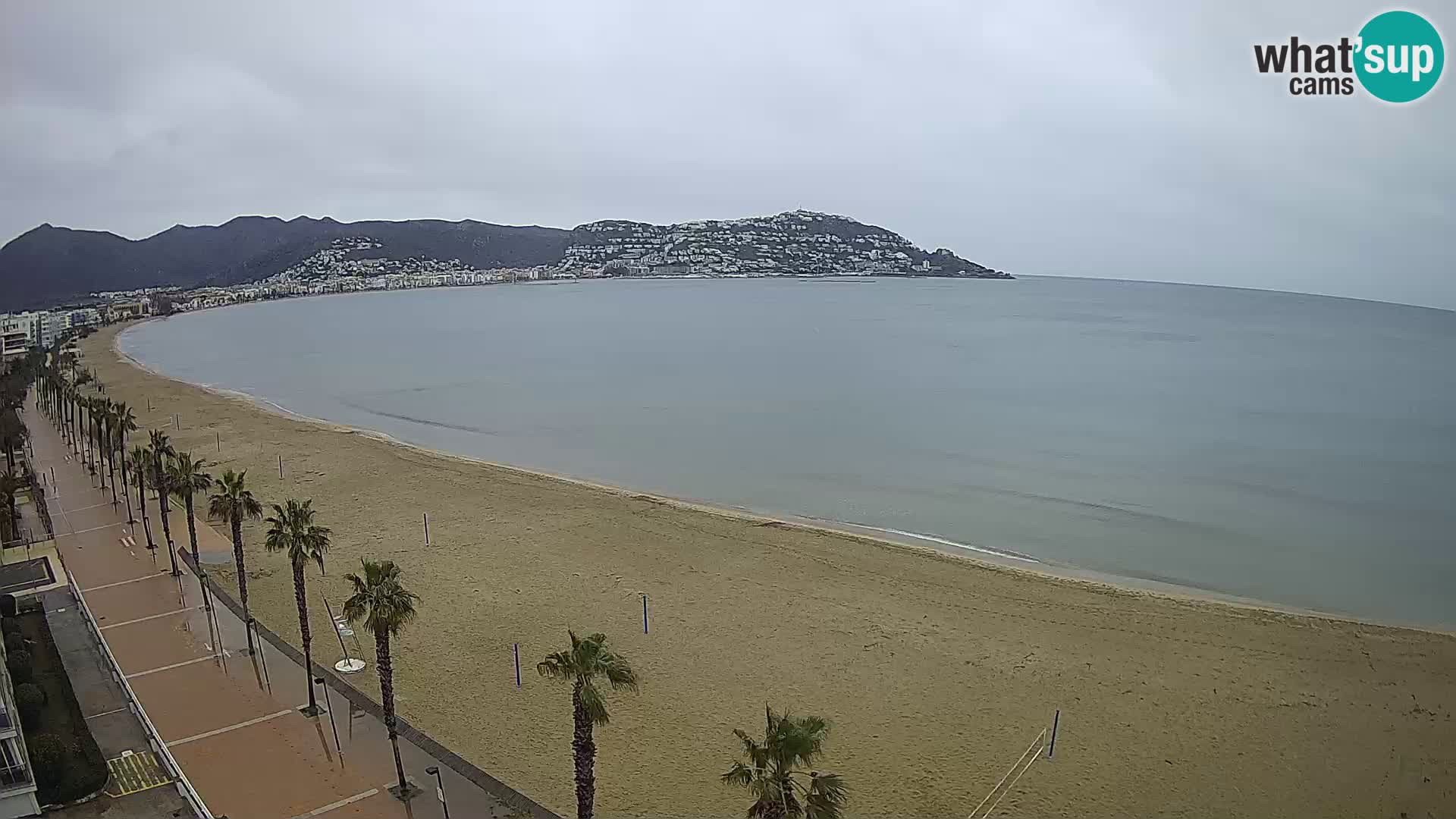 LIVEcam Roses plage Costa Brava – Hotel Montecarlo webcam Espagne