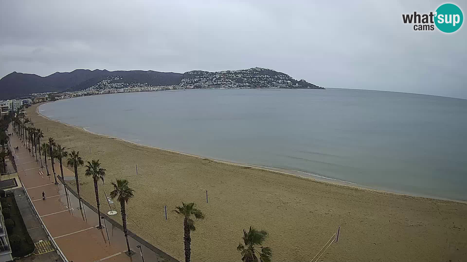 LIVEcam Roses plage Costa Brava – Hotel Montecarlo webcam Espagne