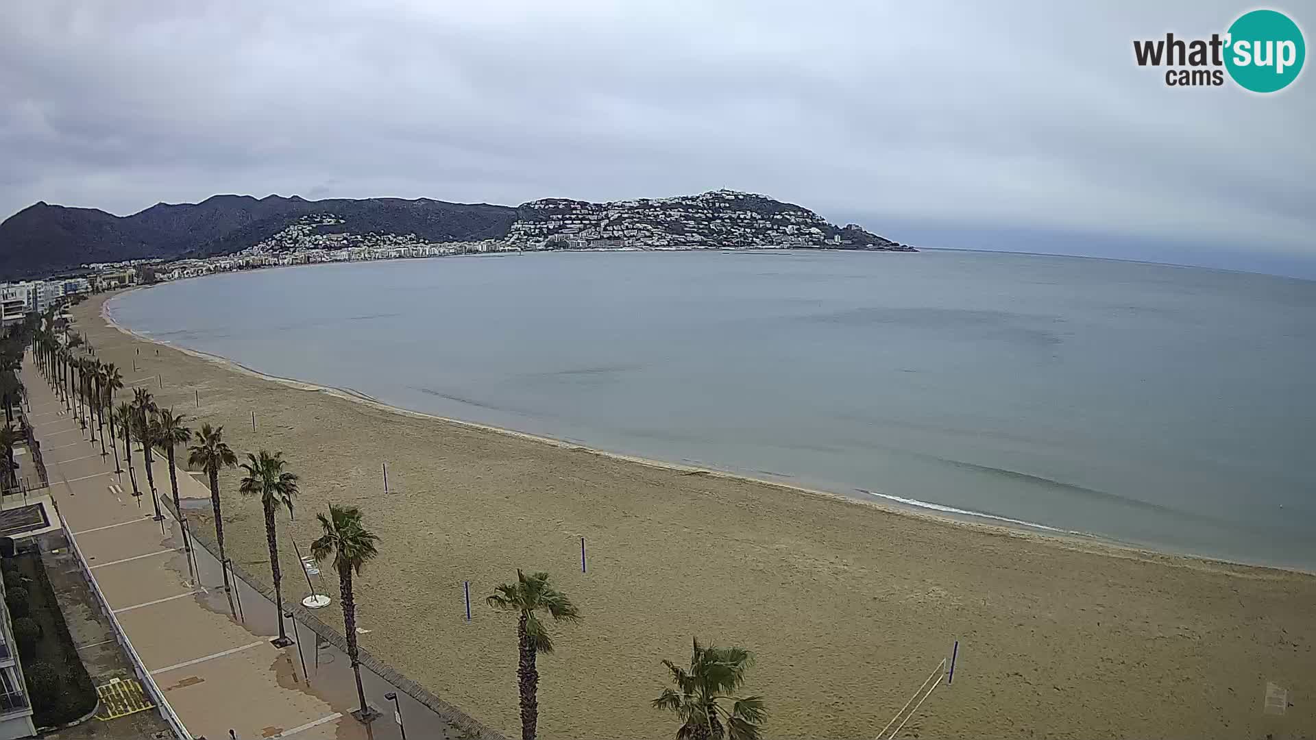 LIVEcam Roses plage Costa Brava – Hotel Montecarlo webcam Espagne