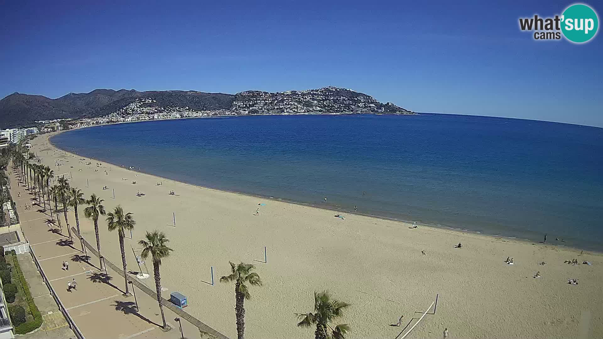 LIVEcam Roses plage Costa Brava – Hotel Montecarlo webcam Espagne