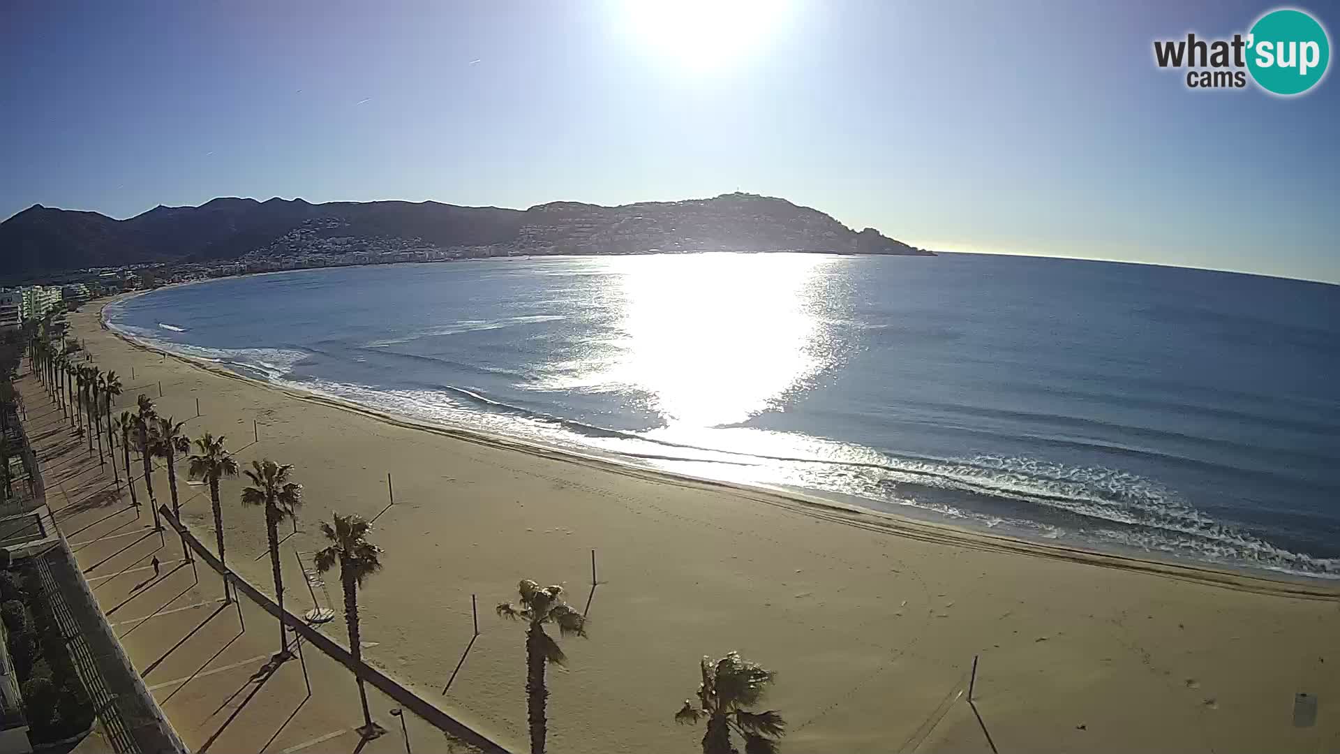 LIVEcam Roses plage Costa Brava – Hotel Montecarlo webcam Espagne