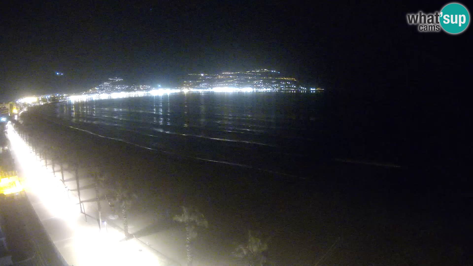 Live Roses Webcam Costa Brava beach view from MonteCarlo Hotel