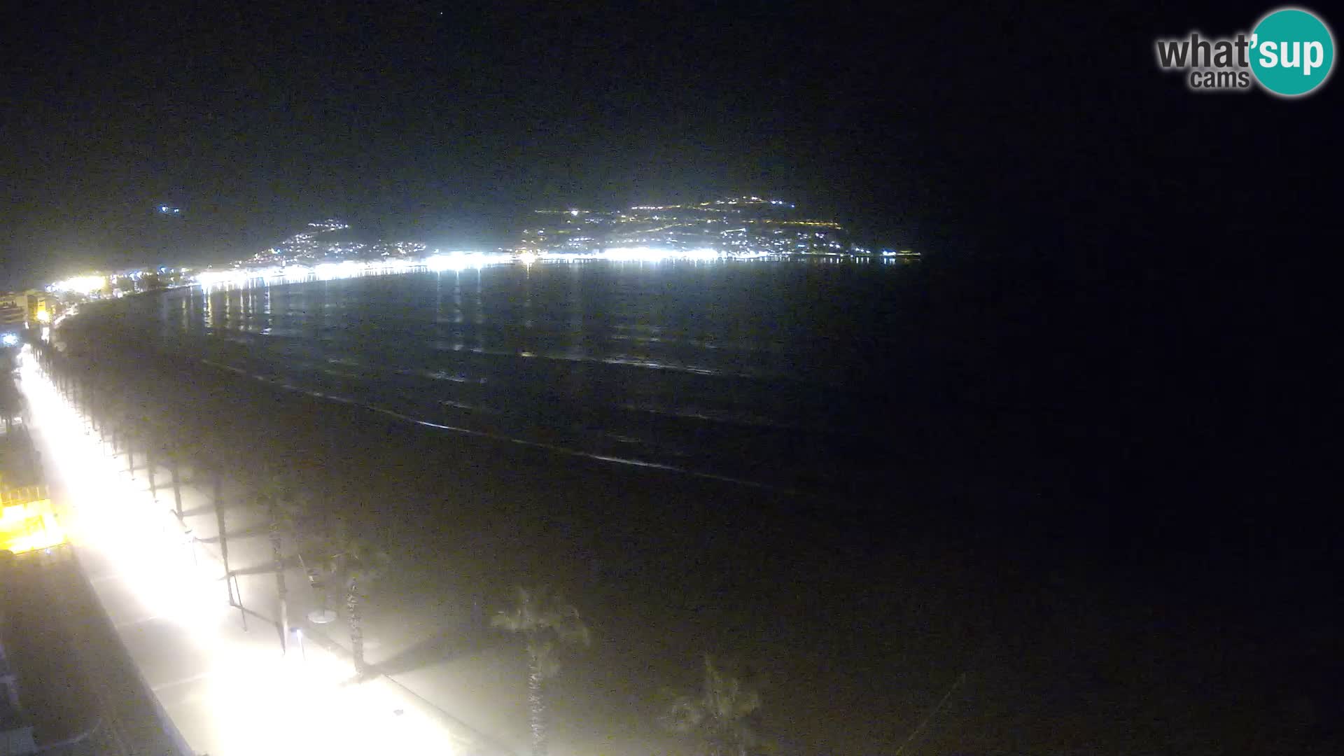 Live Roses Webcam Costa Brava beach view from MonteCarlo Hotel
