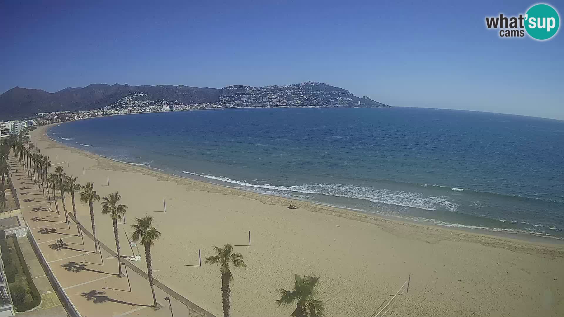 LIVEcam Roses plage Costa Brava – Hotel Montecarlo webcam Espagne