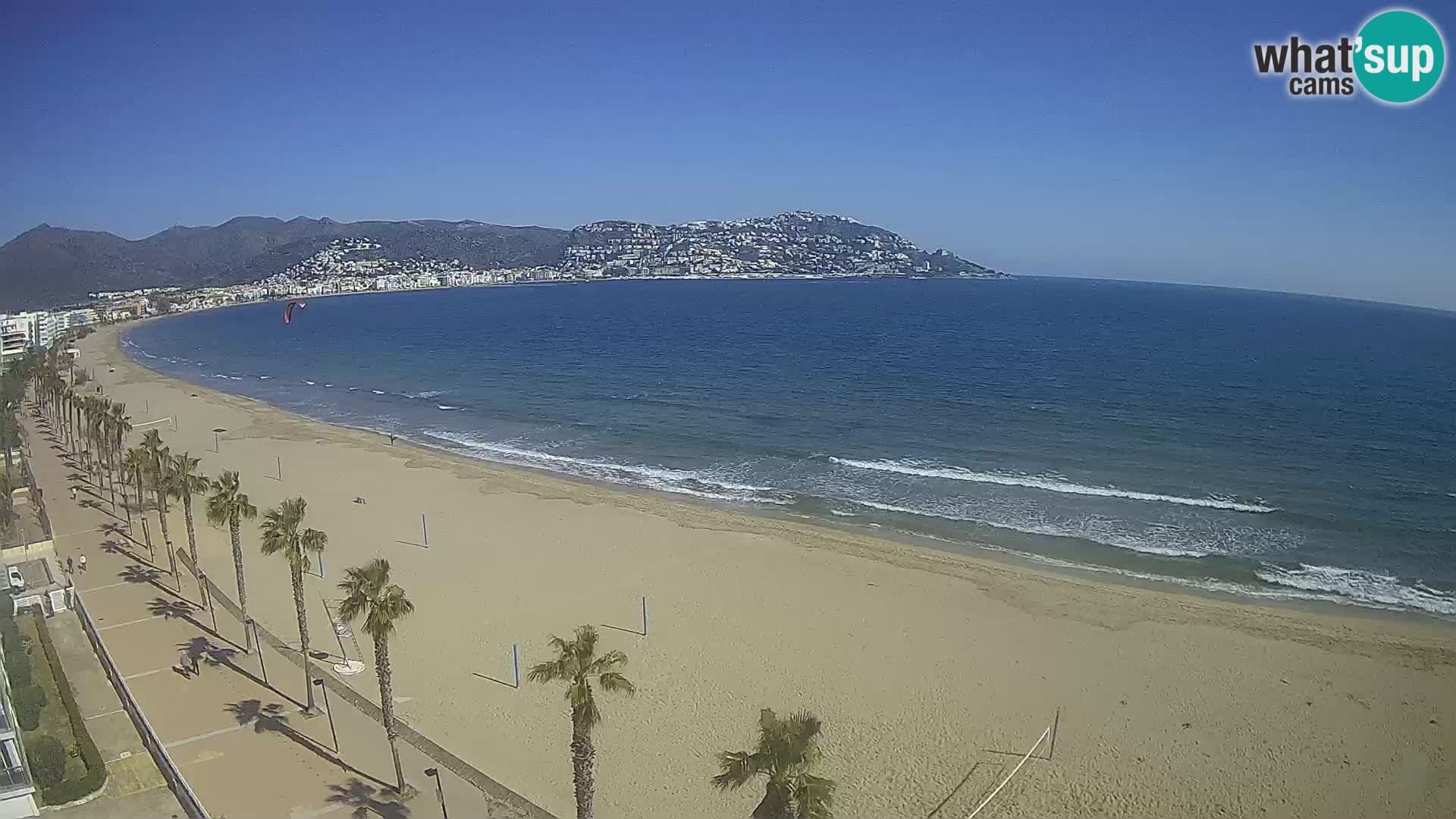 LIVEcam Roses plage Costa Brava – Hotel Montecarlo webcam Espagne