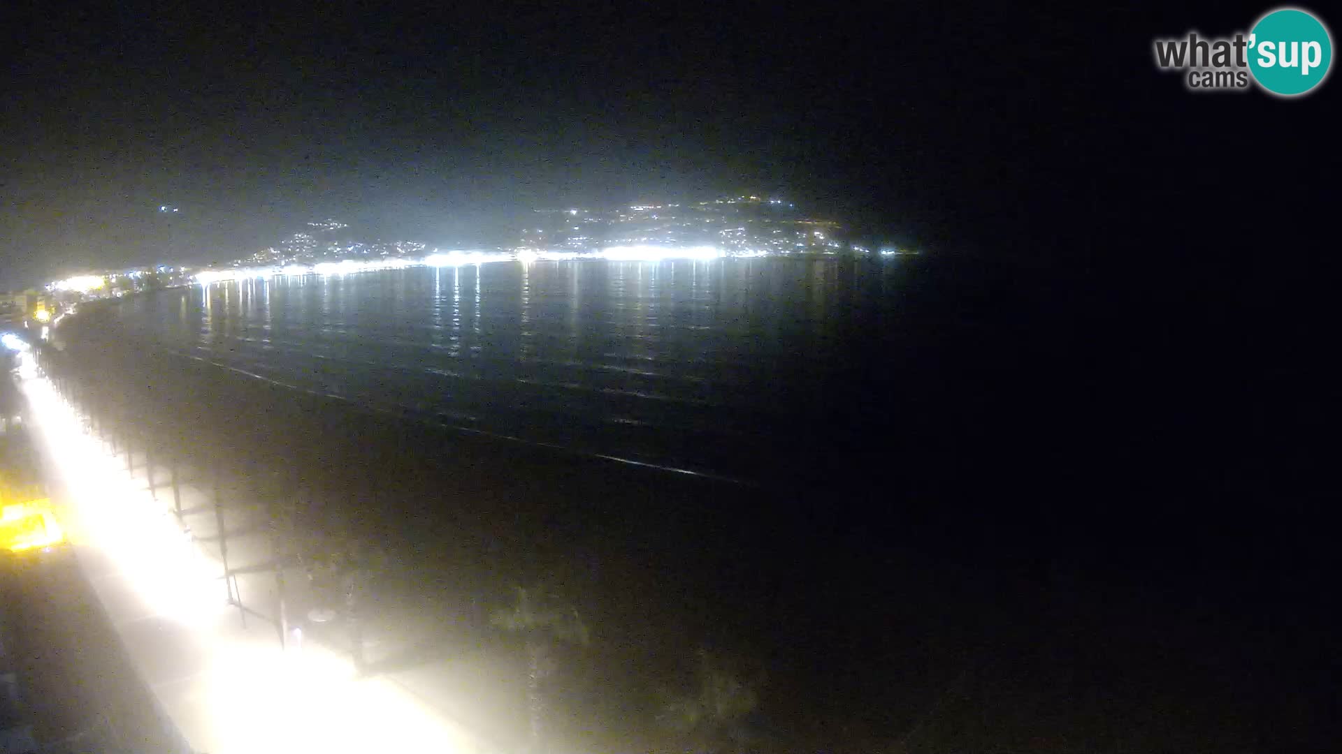 Live Roses Webcam Costa Brava beach view from MonteCarlo Hotel