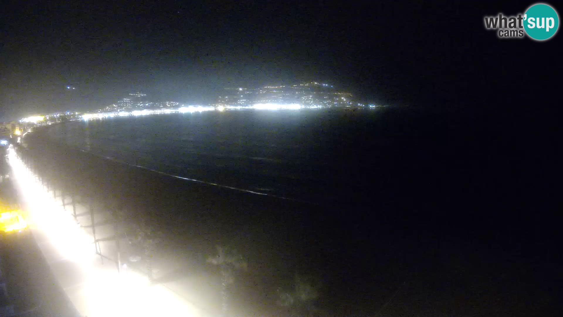 Live Roses Webcam Costa Brava beach view from MonteCarlo Hotel