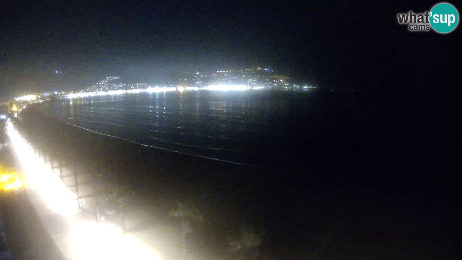 Live Roses Webcam Costa Brava beach view from MonteCarlo Hotel