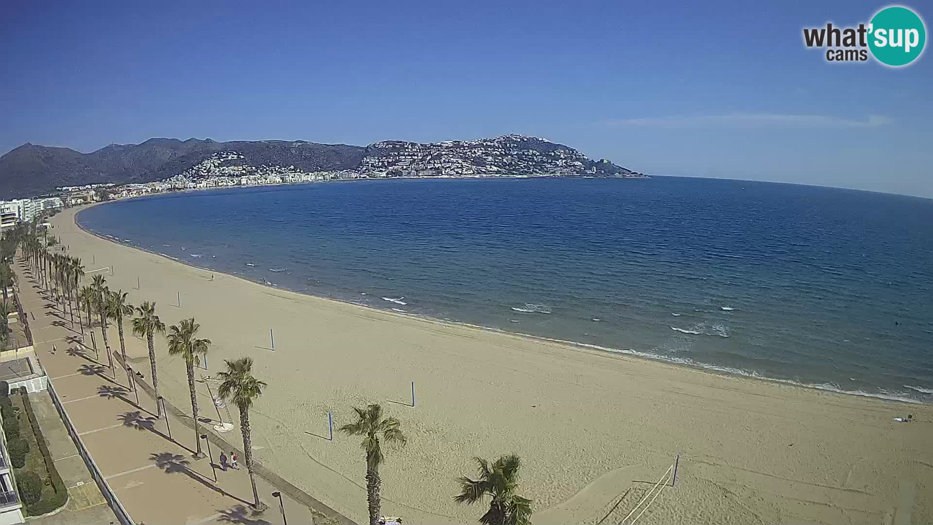 Webcam Costa Brava Roses Strand – Montecarlo Hotel livecam Spanien