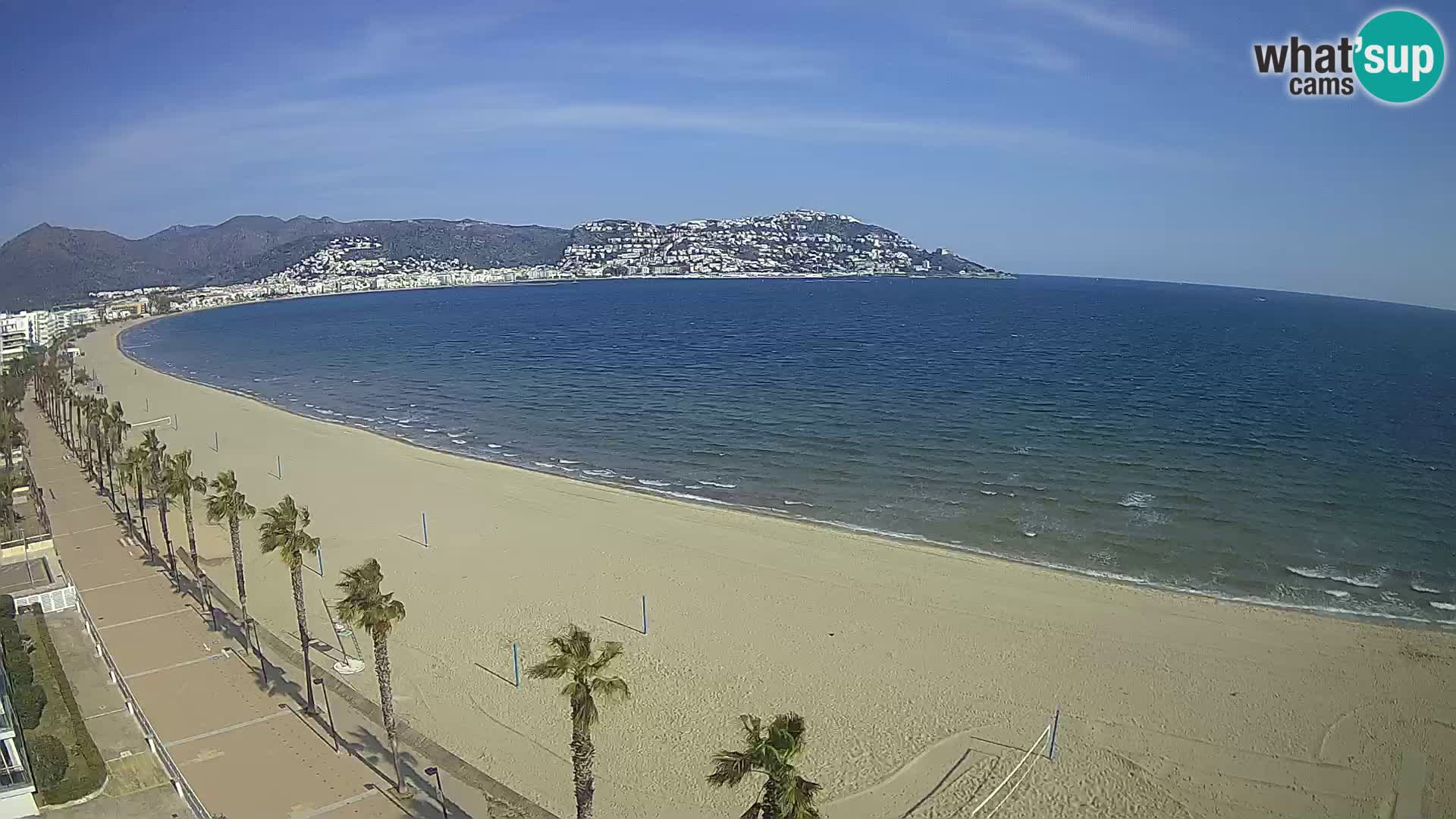 LIVEcam Roses plage Costa Brava – Hotel Montecarlo webcam Espagne