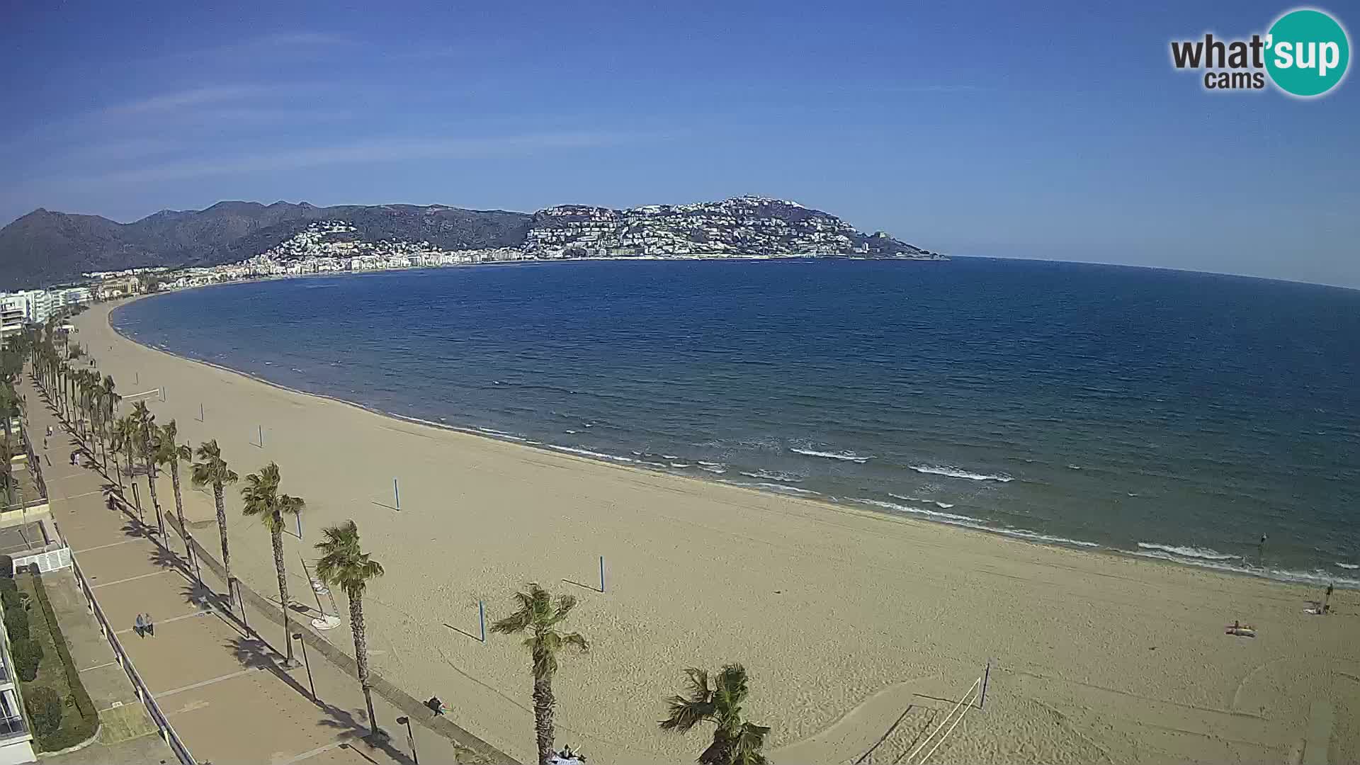 LIVEcam Roses plage Costa Brava – Hotel Montecarlo webcam Espagne